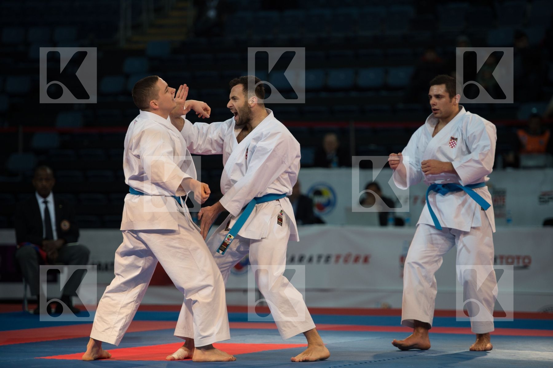bronze match bunkai Croatia finals kata male team