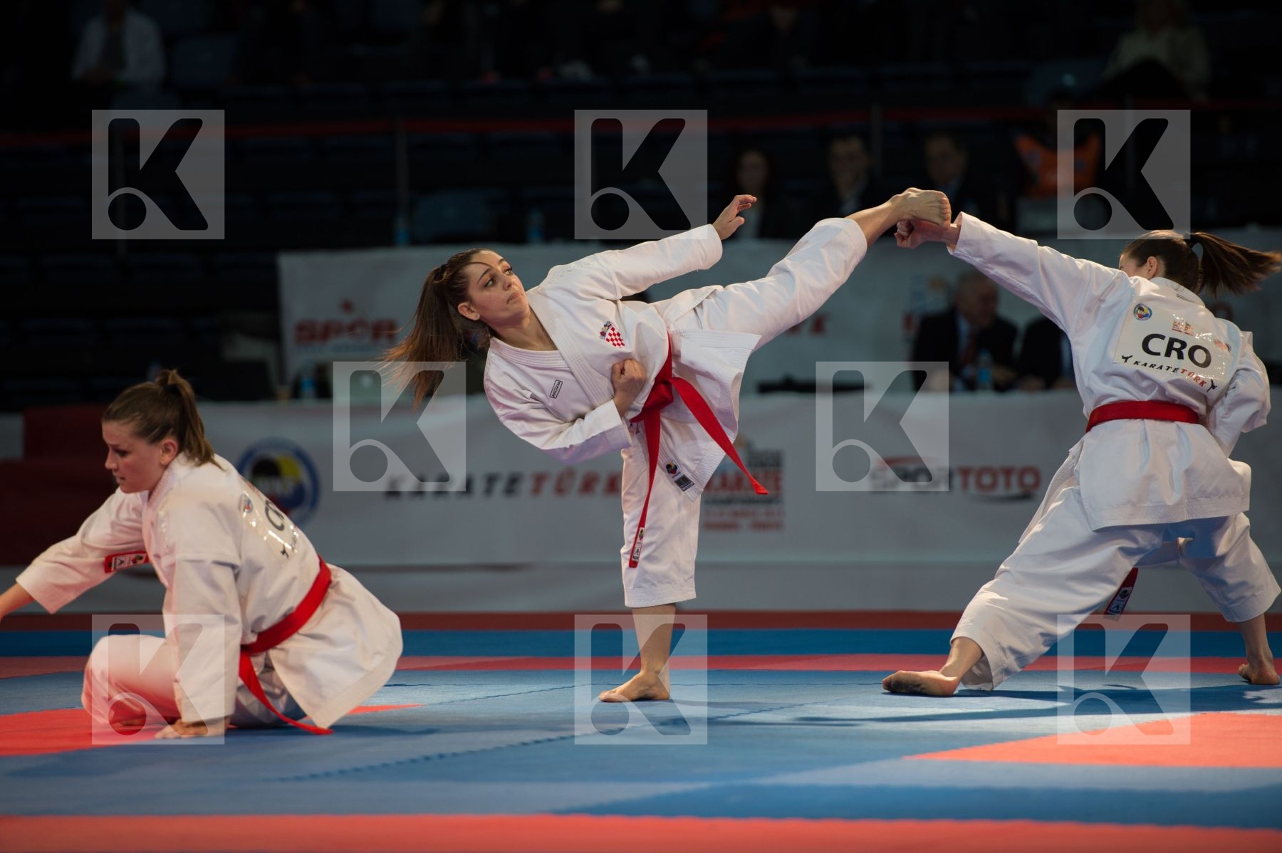 bronze match Croatia female finals kata team