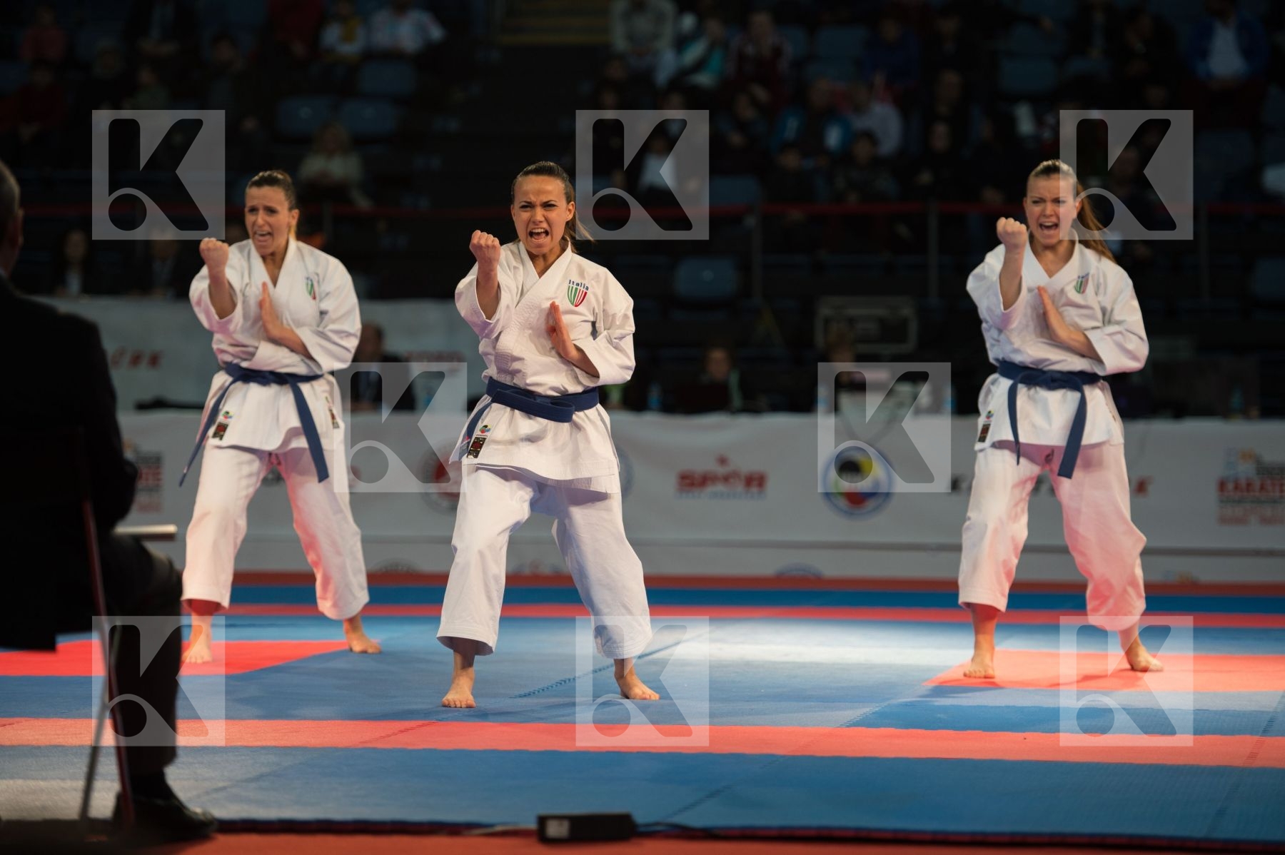 bronze match female finals Italy kata team