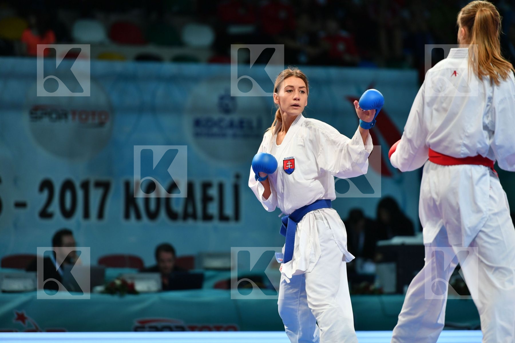 Female kumite 68+ kg Russian federation Slovakia Tatarova Domini