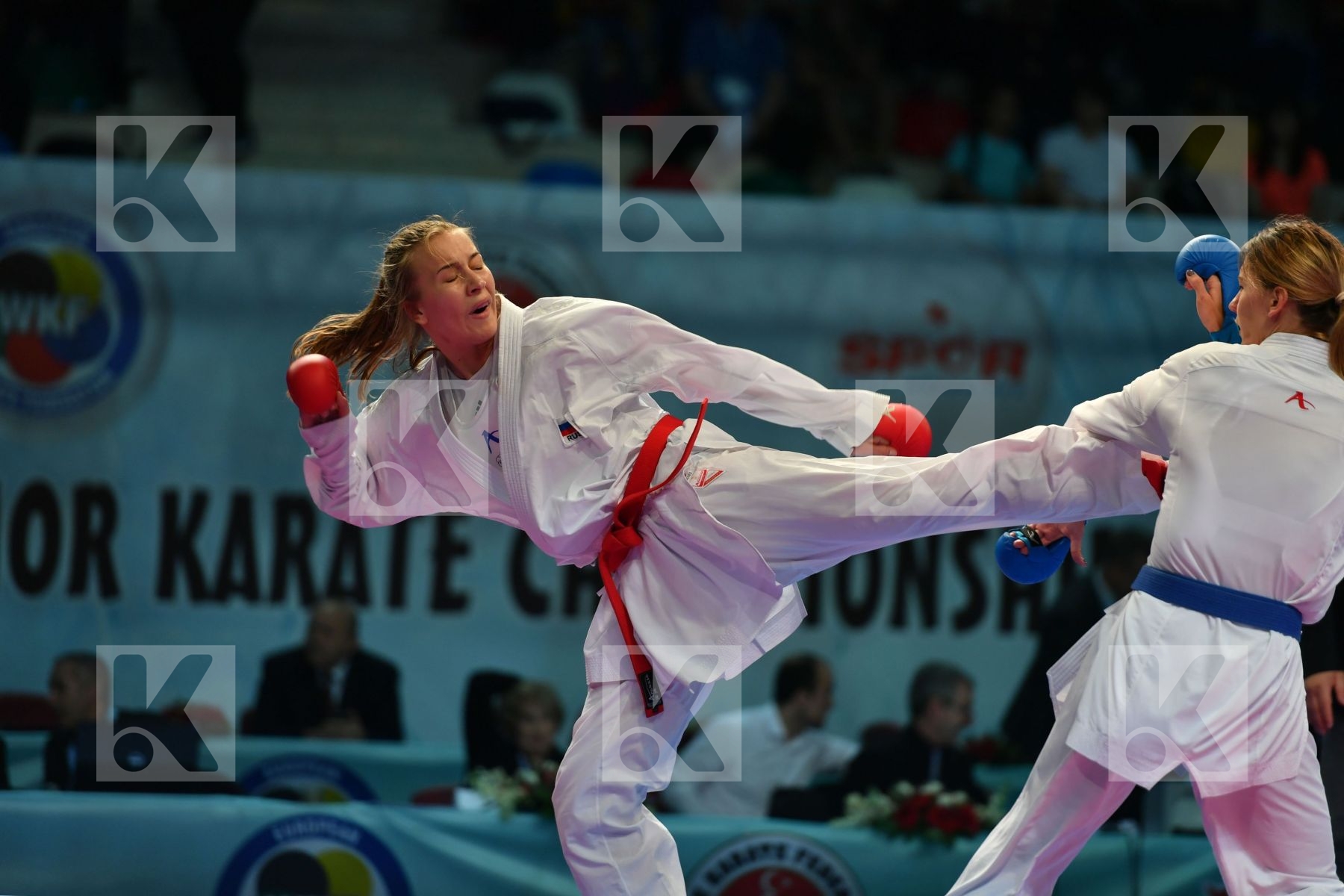 Female kumite 68+ kg Russian federation Slovakia Tatarova Domini