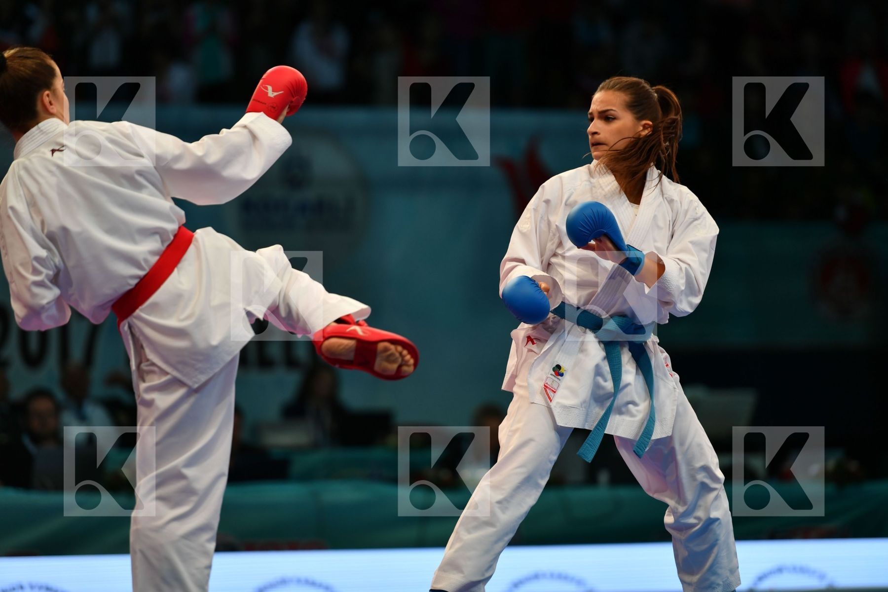 Female kumite -50 kg Fyr of macedonia Ozcelik Serap Radichevska