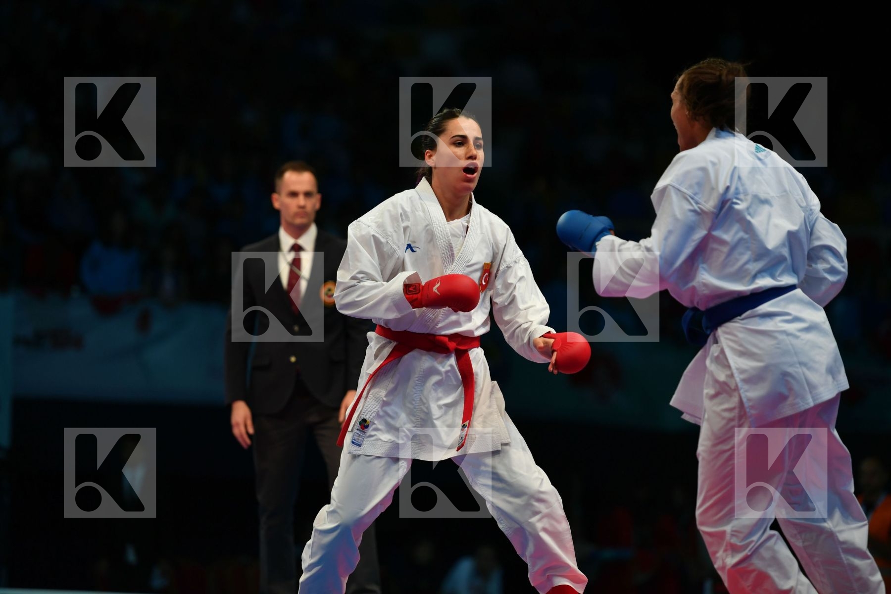 Female kumite 68+ kg Florentin Anne laure France Hocaoglu Meltem