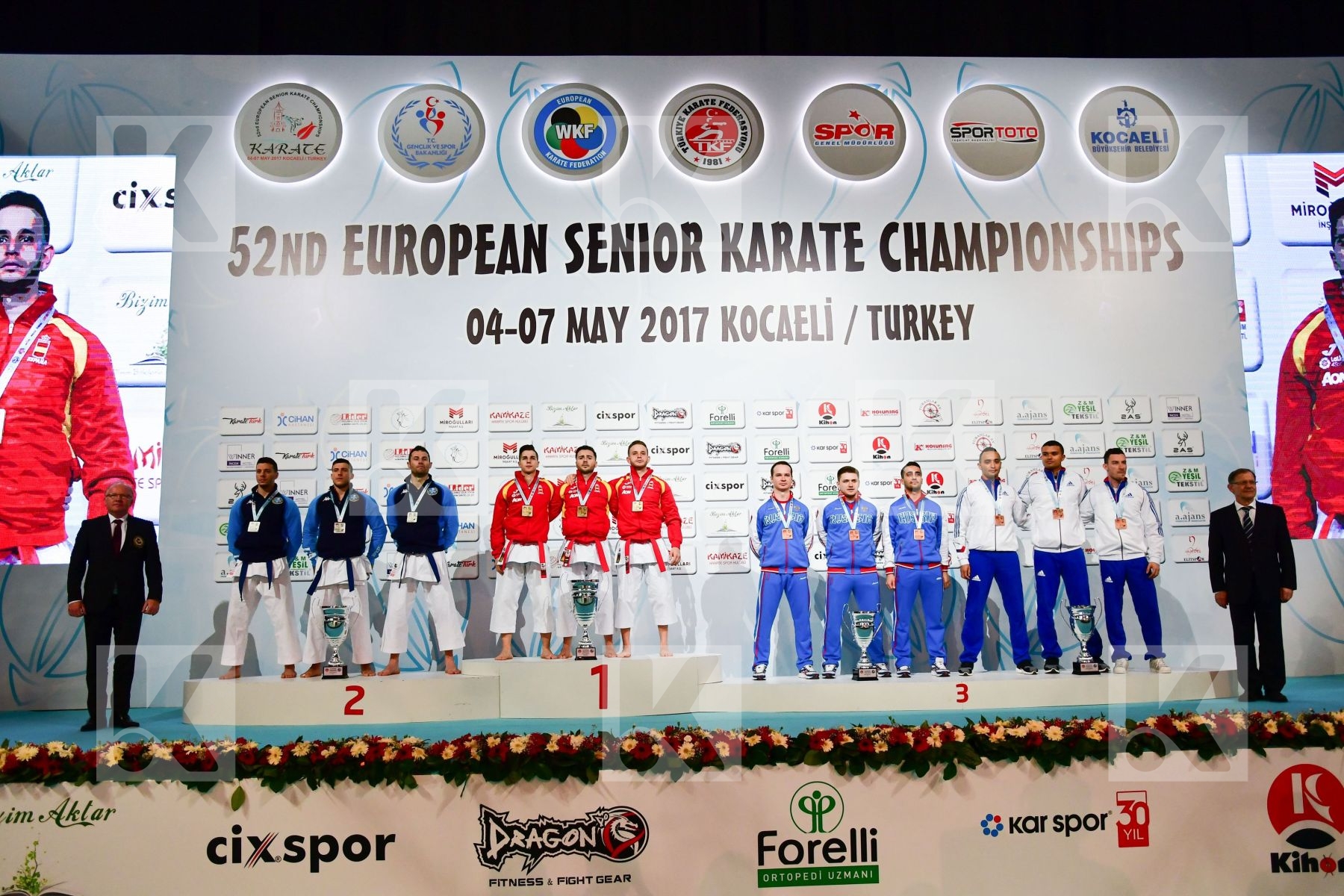 France Italy Russia Spain Team Kata Male
