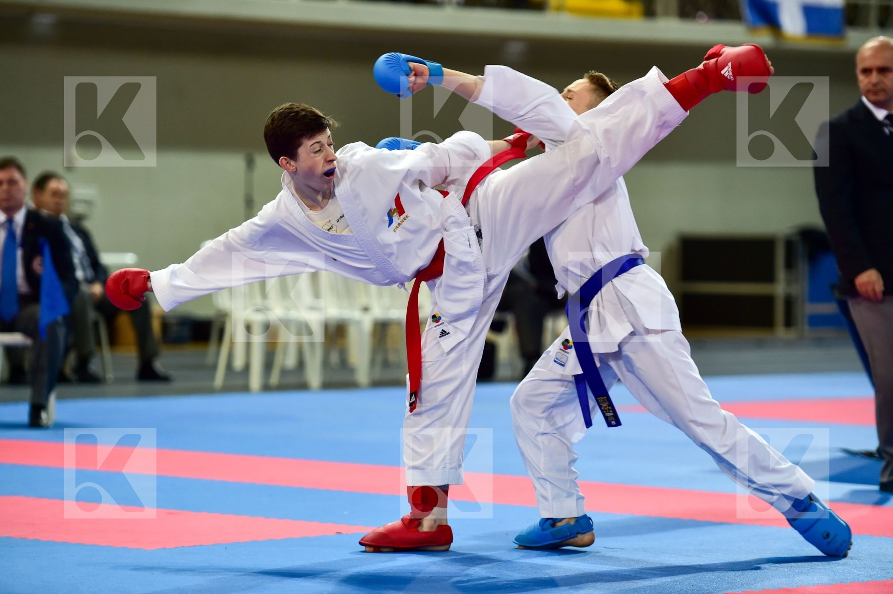 -55 Kg France Italy Junior Kumite Male Marchese Samuele Merienne
