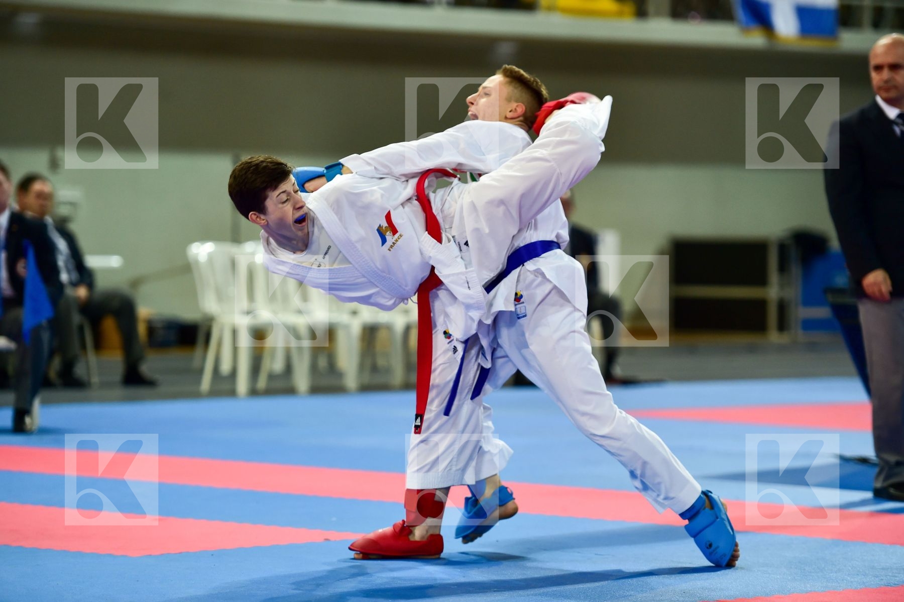 -55 Kg France Italy Junior Kumite Male Marchese Samuele Merienne