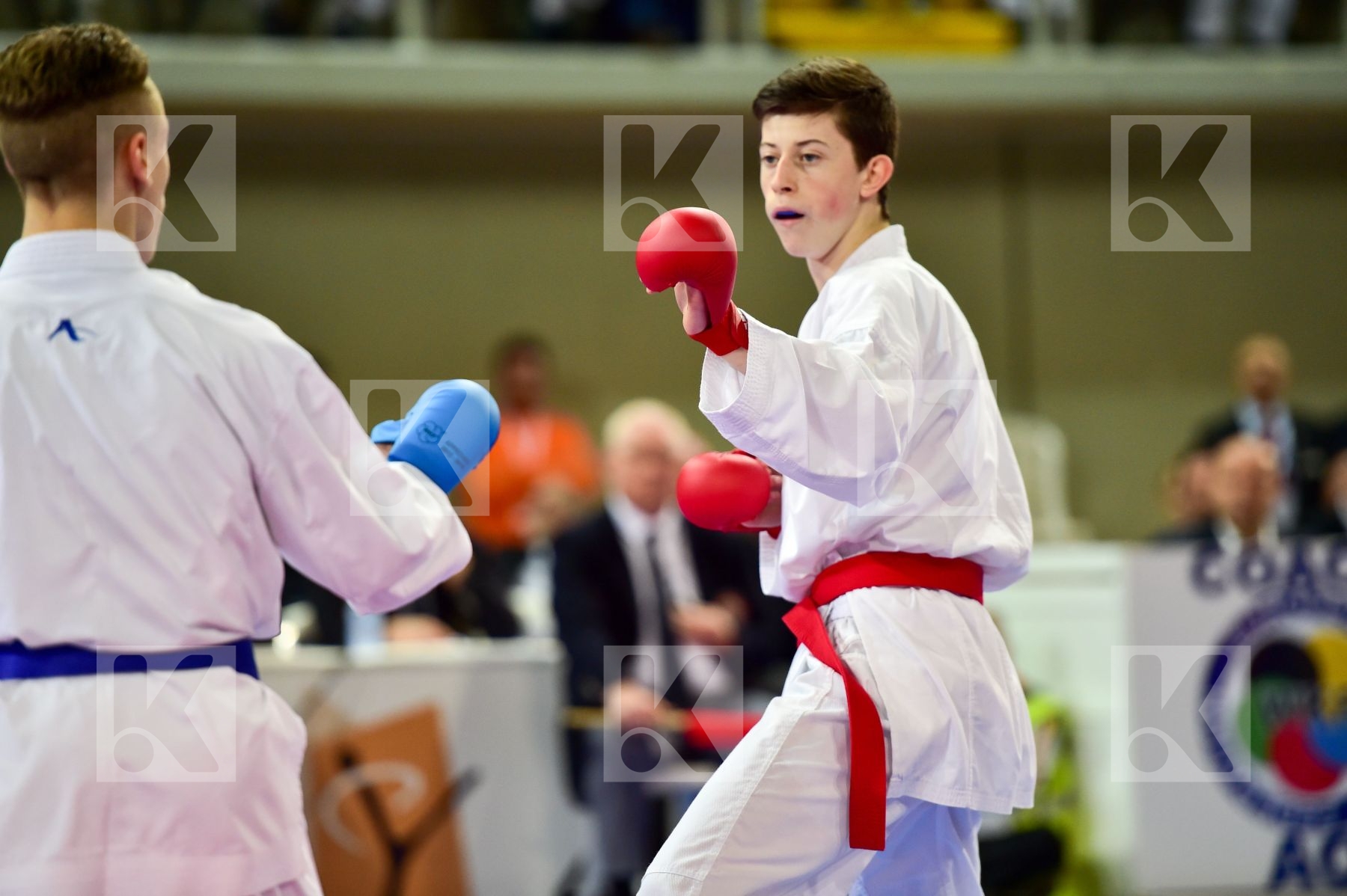 -55 Kg France Italy Junior Kumite Male Marchese Samuele Merienne