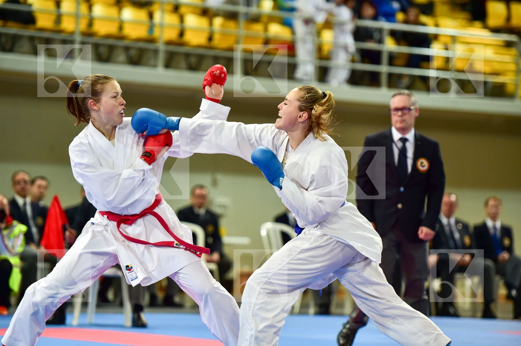 +59 Kg Avazeri Lea Female France Junior Kumite Radicevic Marina