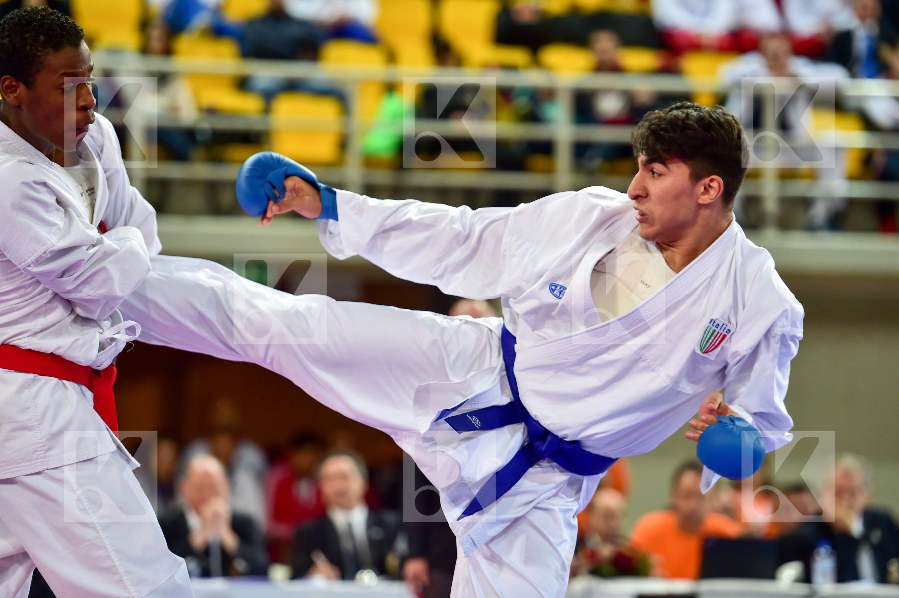 +76 Kg France Italy Jacquet Dnylson Junior KO Kumite Male Mouhii