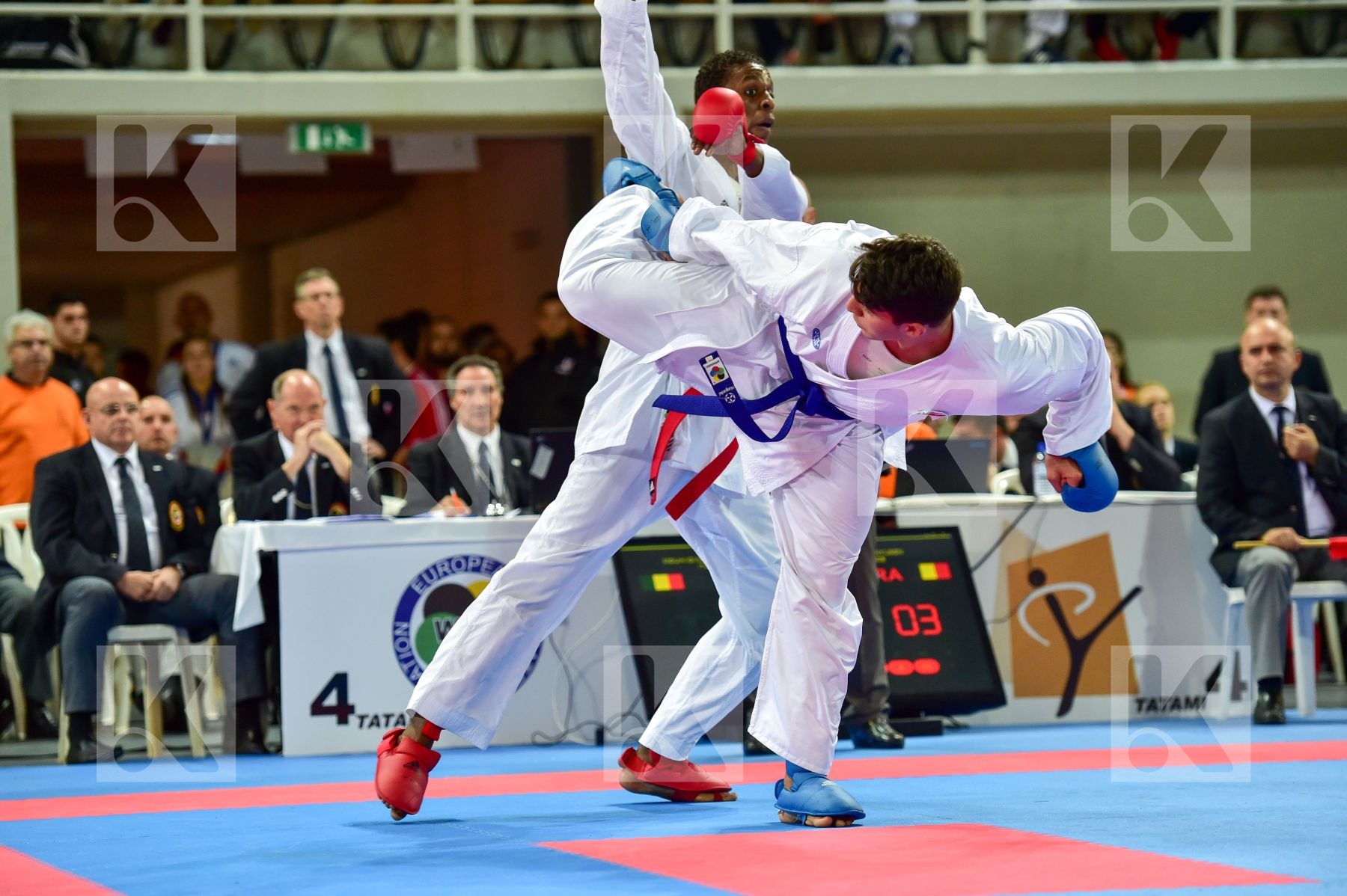 +76 Kg France Italy Jacquet Dnylson Junior KO Kumite Male Mouhii