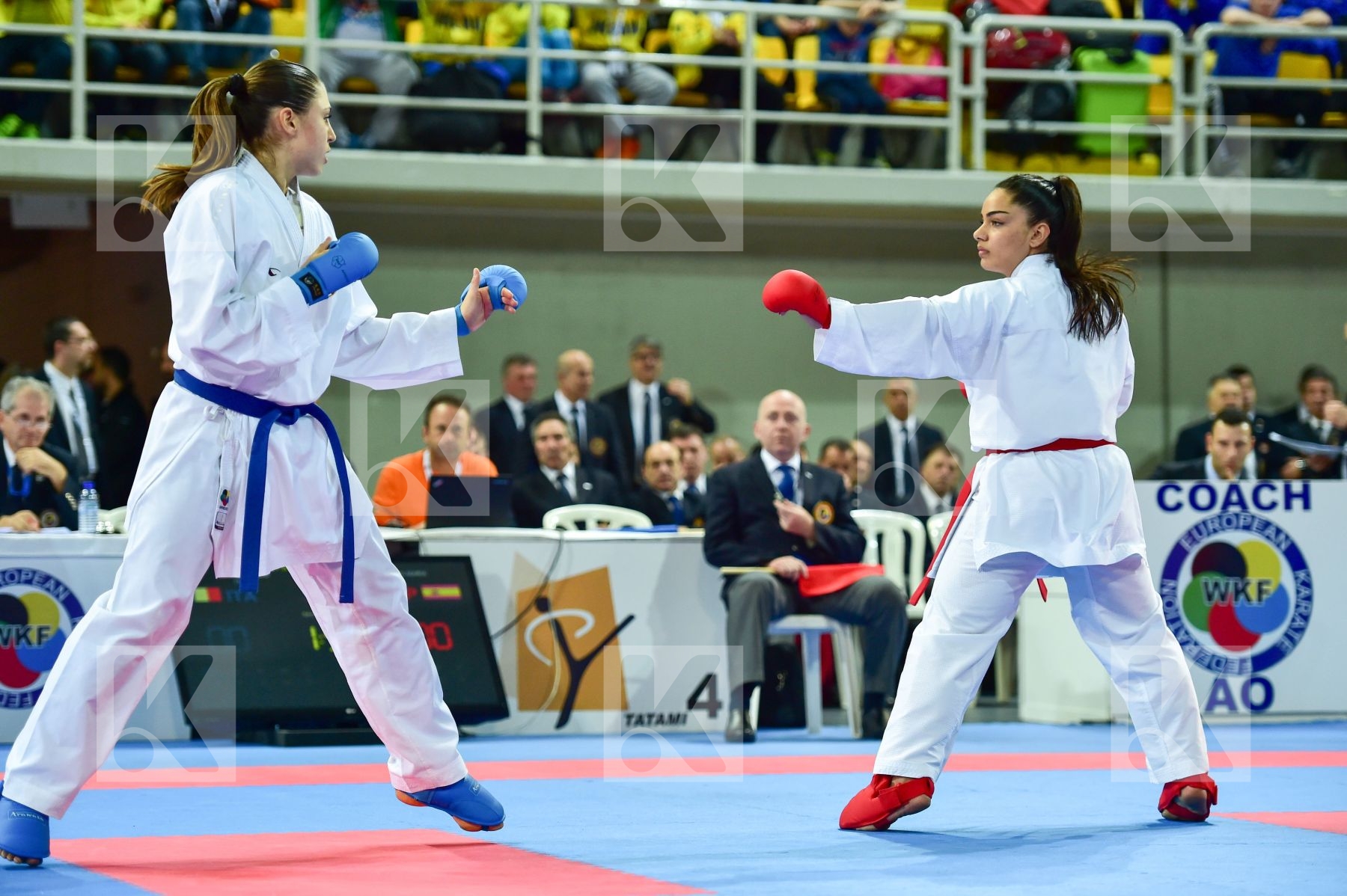 +68 Kg DaeDo Female Ferracuti Clio Italy Kumite Spain Torres Gar