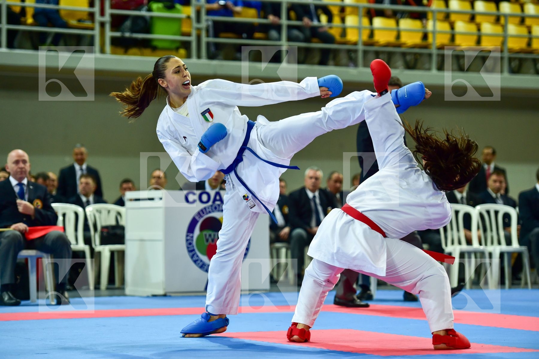 +68 Kg DaeDo Female Ferracuti Clio Italy Kumite Spain Torres Gar