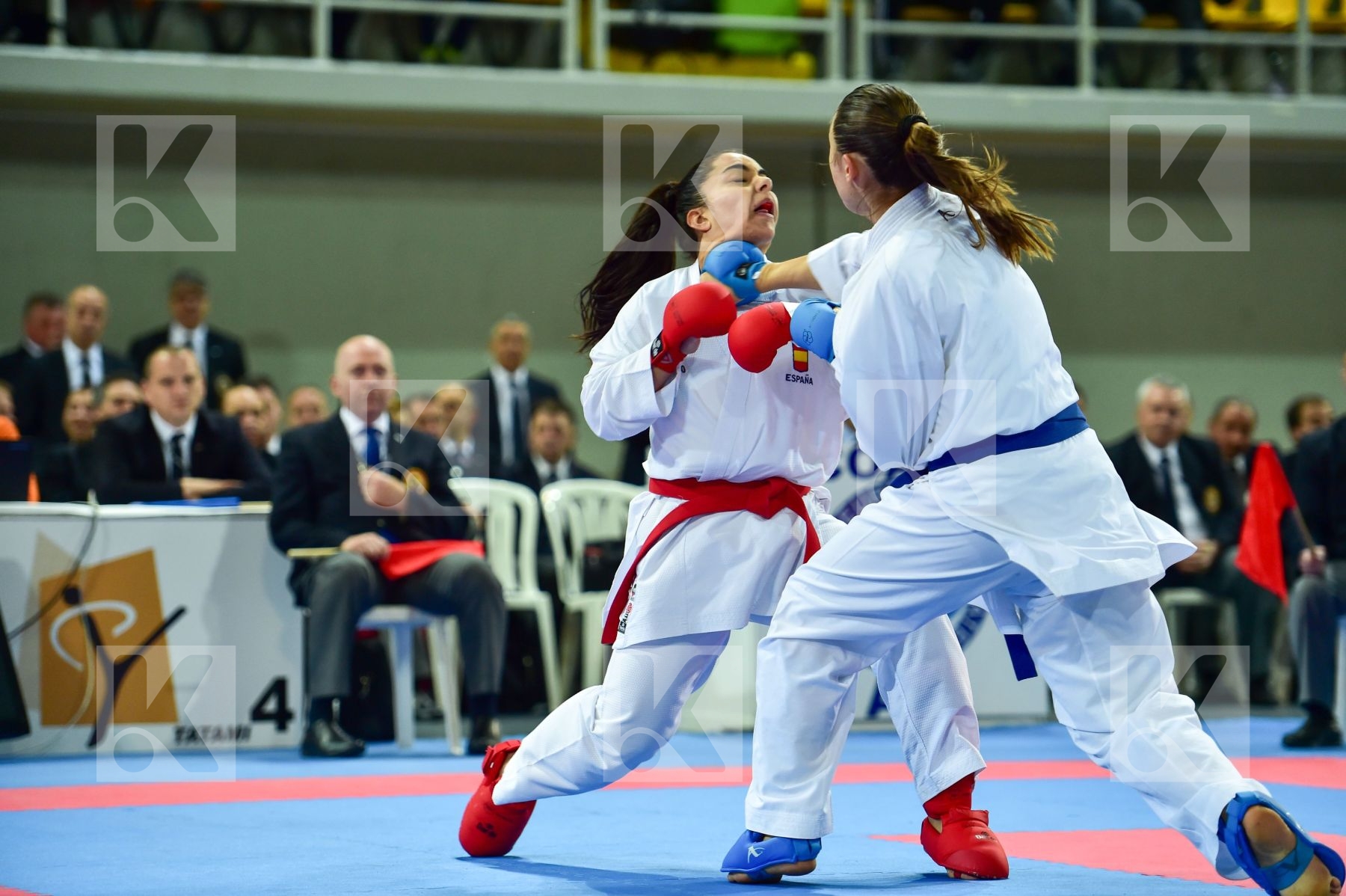 +68 Kg DaeDo Female Ferracuti Clio Italy Kumite Spain Torres Gar
