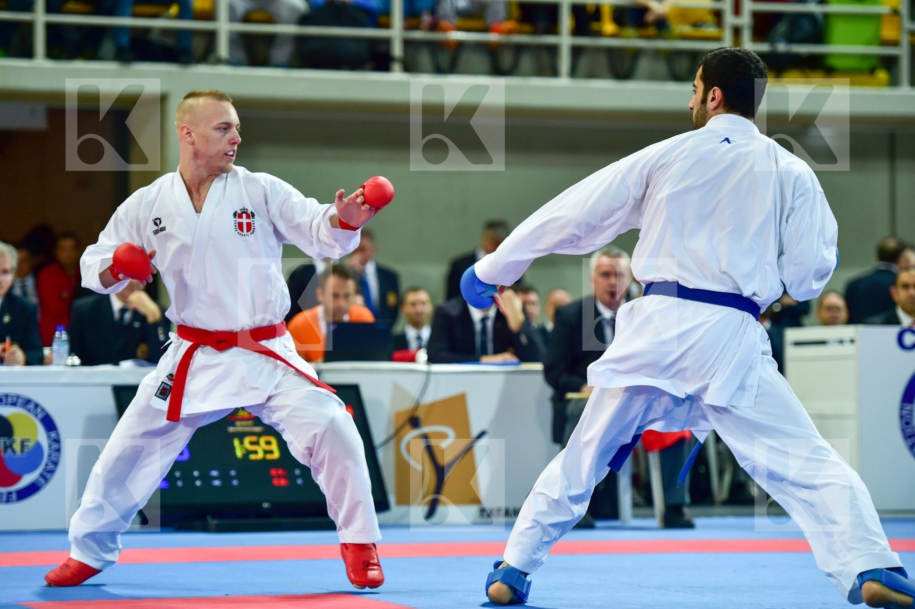 -84 Kg Aktas Ugur Budo Nord Denmark Korte Kevin Kumite Male Turk