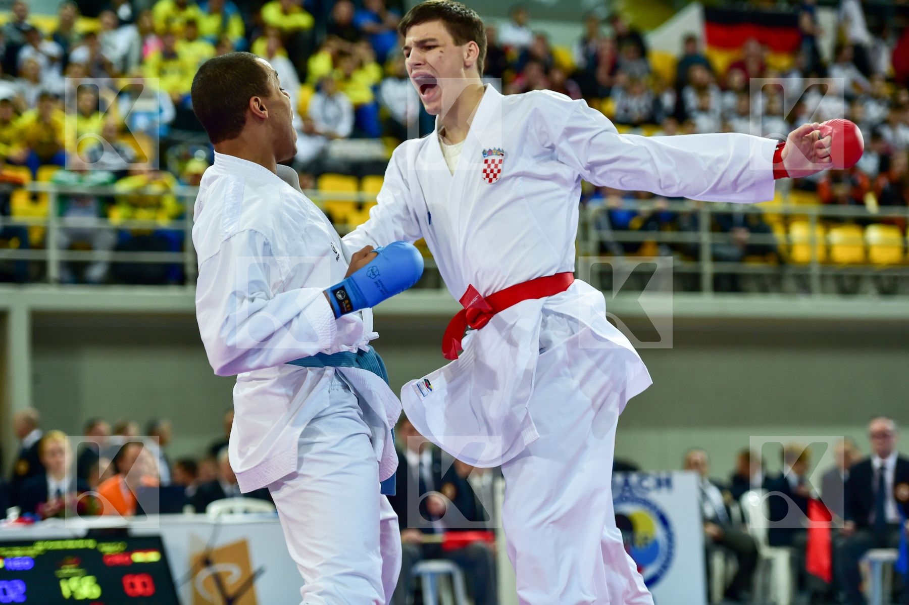 +84 Kg Barac Filip Croatia Kumite Lardy Tyron-Darnell Male Nethe