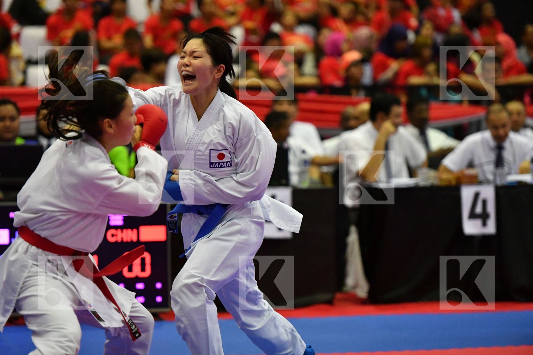 China Ding Jiamei Fukigami Mami Japan Junior Kumite Female -53 K