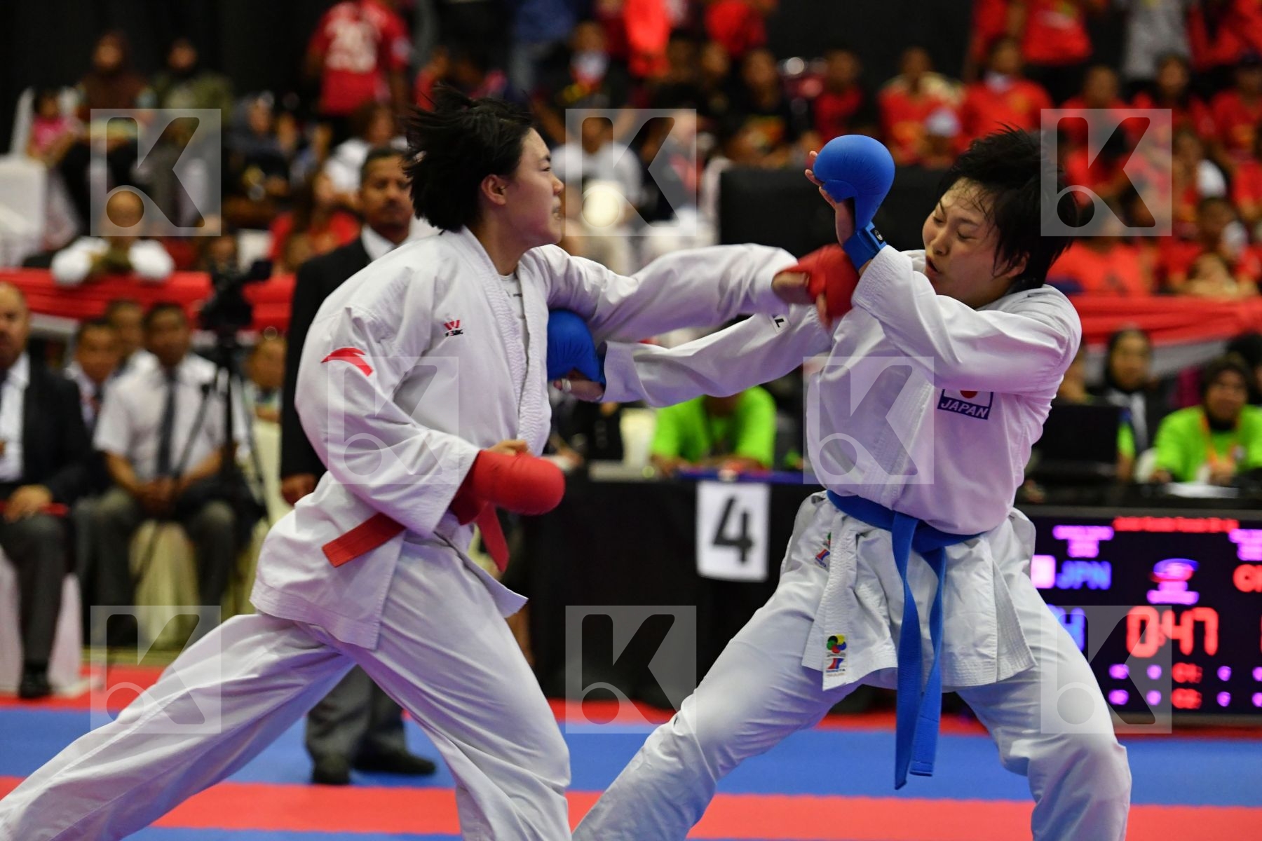 China Japan Junior Kumite Female 59+ Kg Sawae Yuzuki Zhu Yunge