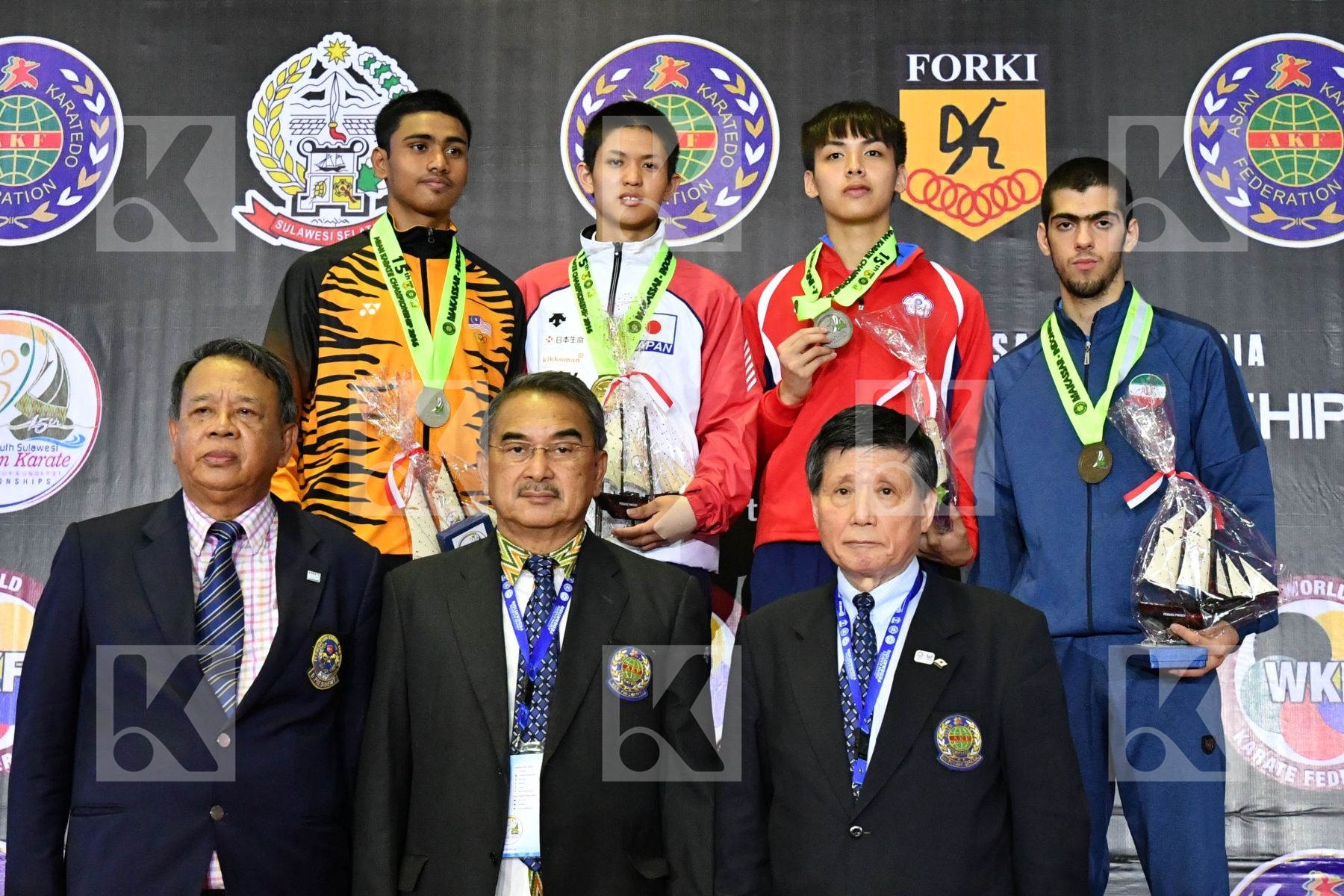 Chinese Taipei Iran Islamic Republic Of Japan Junior Kumite Male