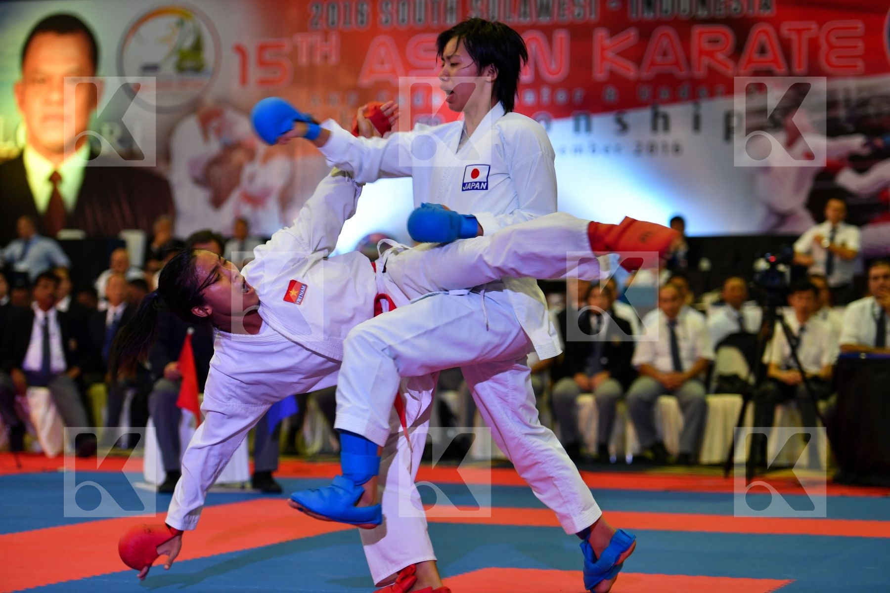 Japan Kikuchi Mizuki Nguyen Thi Viet Trinh U21 Kumite Female -68