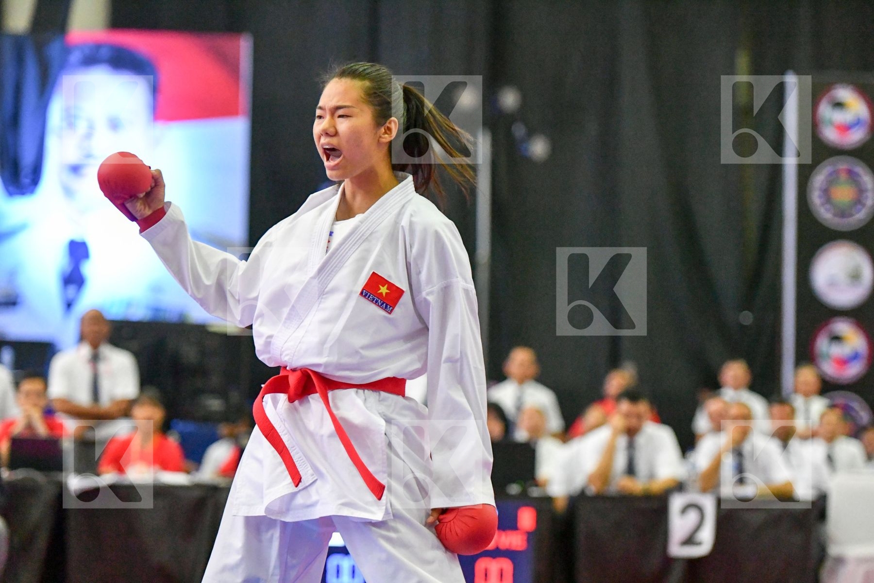 Japan Moriguchi Ayami Nguyen Thi Ngoan U21 Kumite Female -61 Kg