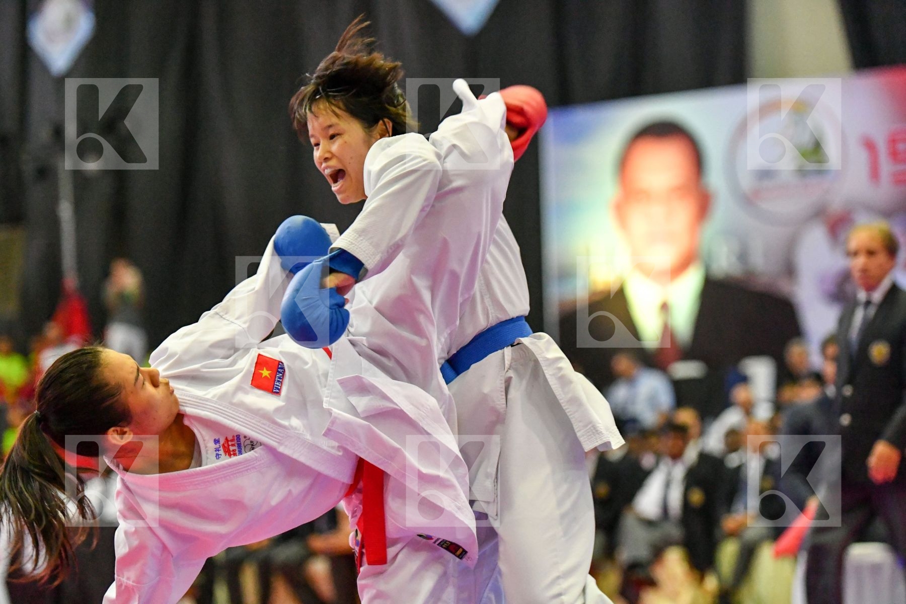Japan Moriguchi Ayami Nguyen Thi Ngoan U21 Kumite Female -61 Kg