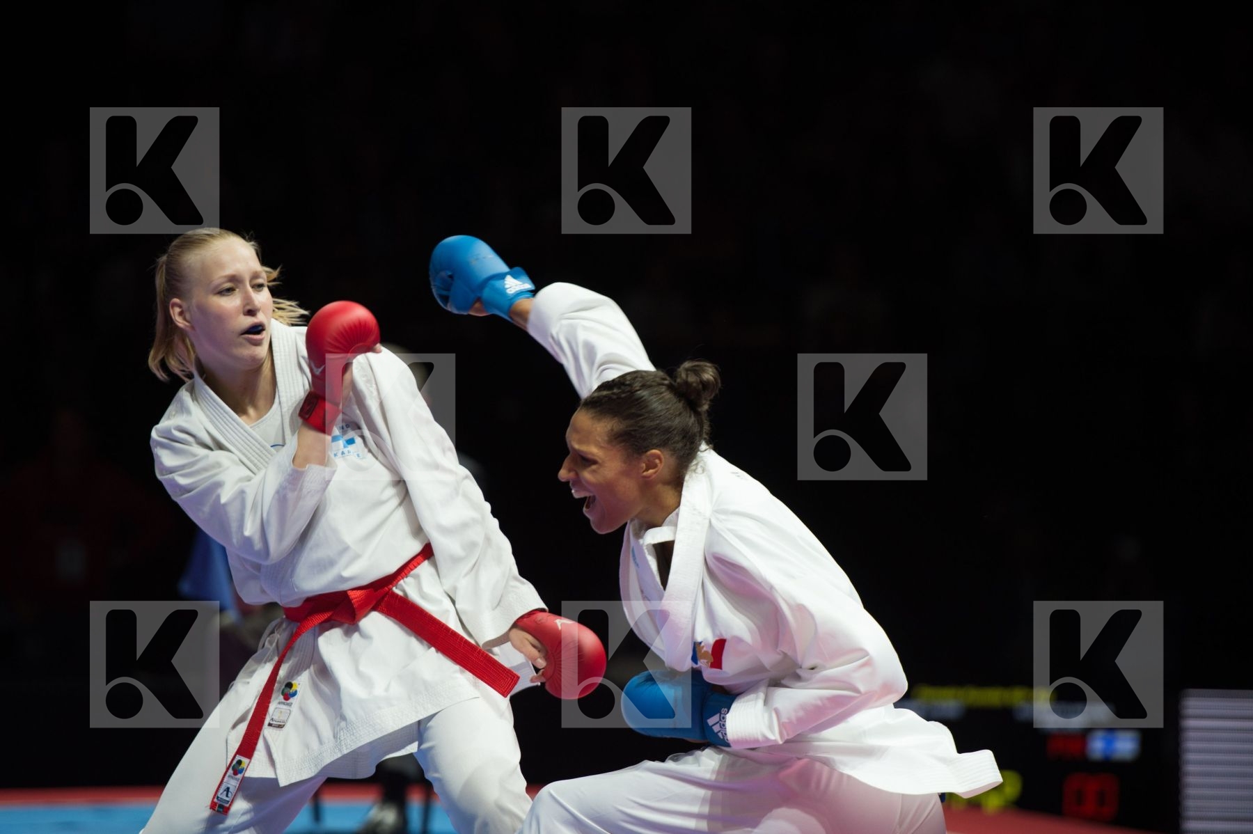 68+ Kg Female final Finland Florentin Anne Laure france kumite K