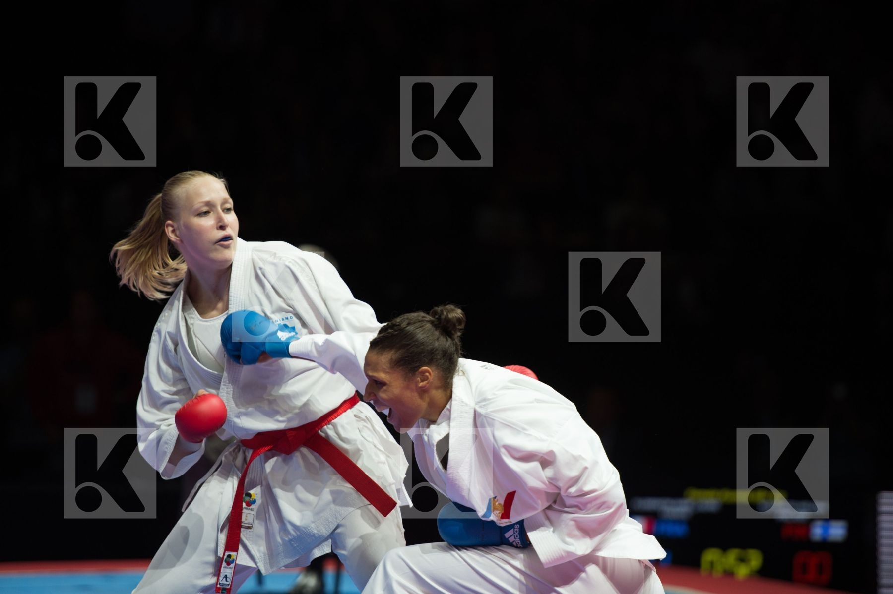 68+ Kg Female final Finland Florentin Anne Laure france kumite K