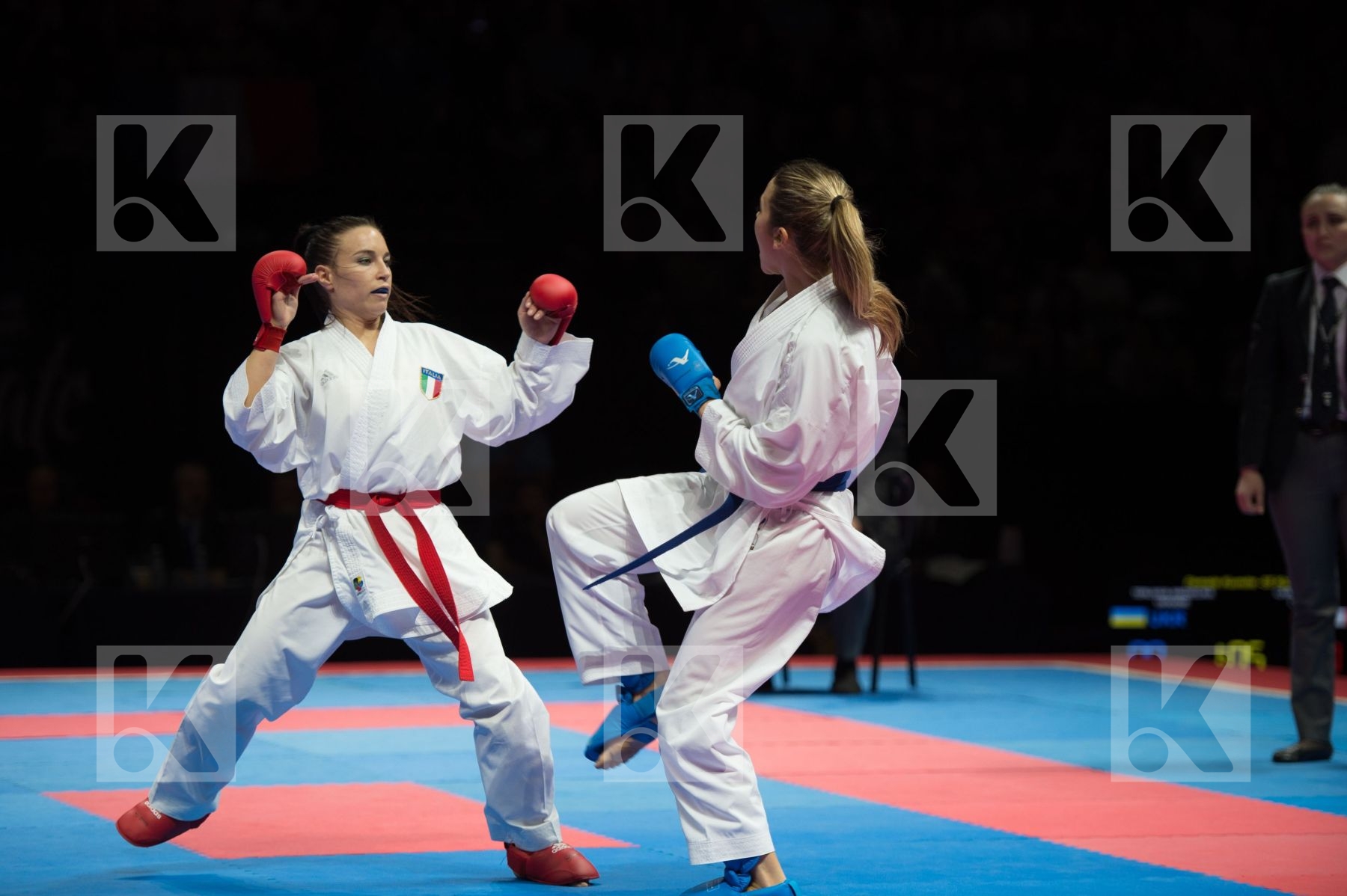 -55 Kg Cardin Sara Female final italy kumite Terliuga Anzhelika