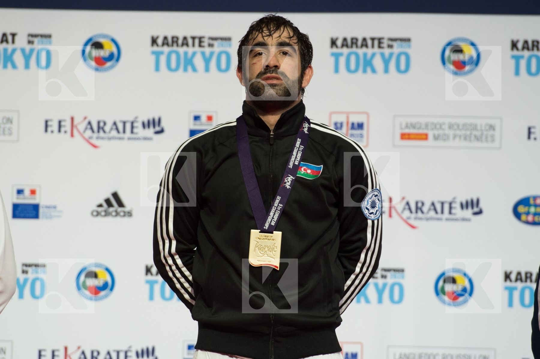 -75 Kg Aghayev Rafael Azerbaijan kumite Male podium