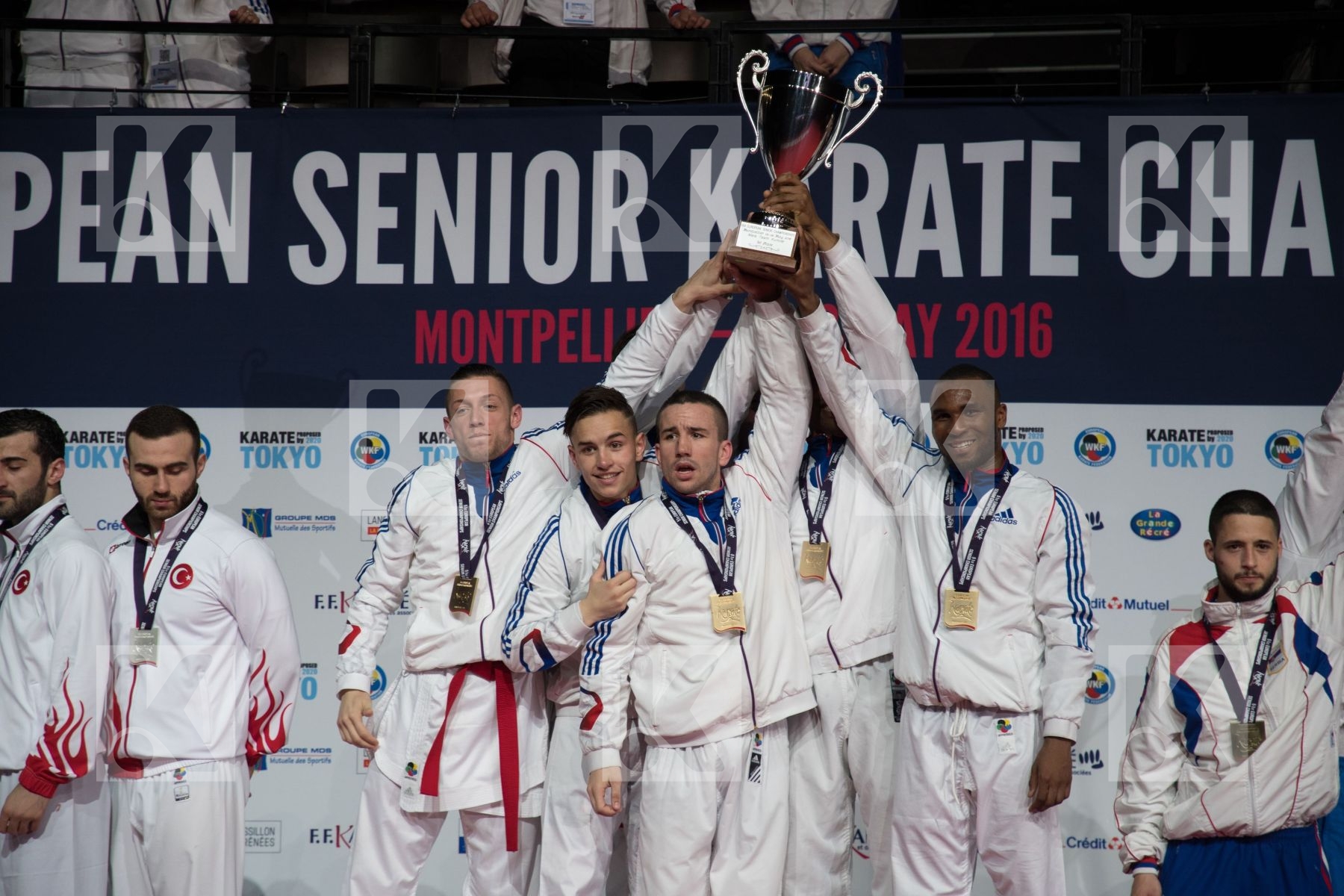 france kumite Male podium team