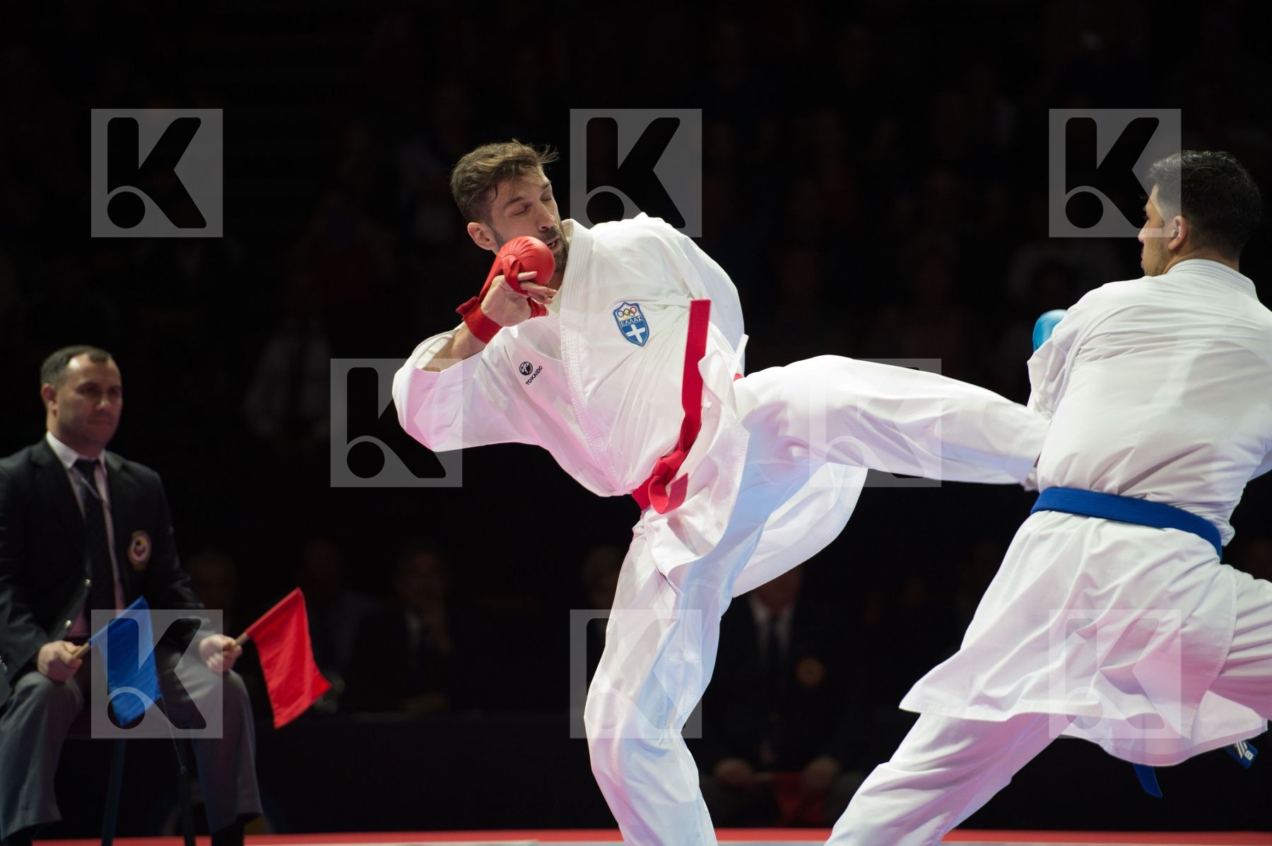 84+ Kg Bendiab Salim france Greece kumite Male margaritopoulos s