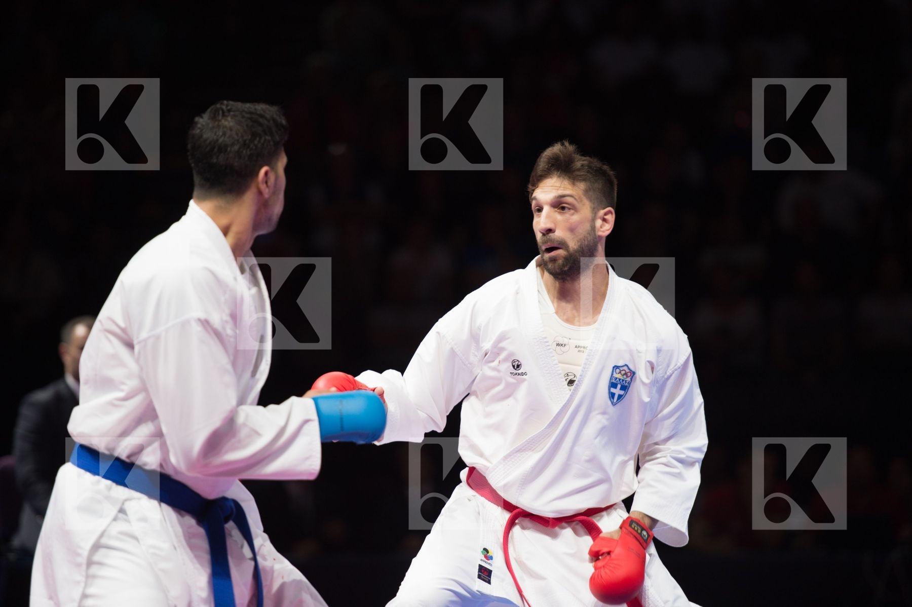 84+ Kg Bendiab Salim france Greece kumite Male margaritopoulos s