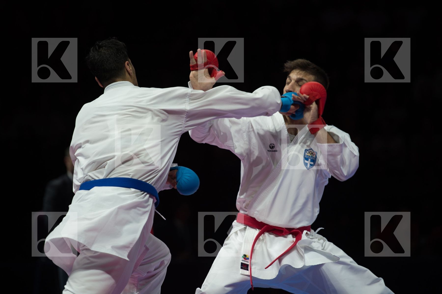 84+ Kg Bendiab Salim france Greece kumite Male margaritopoulos s
