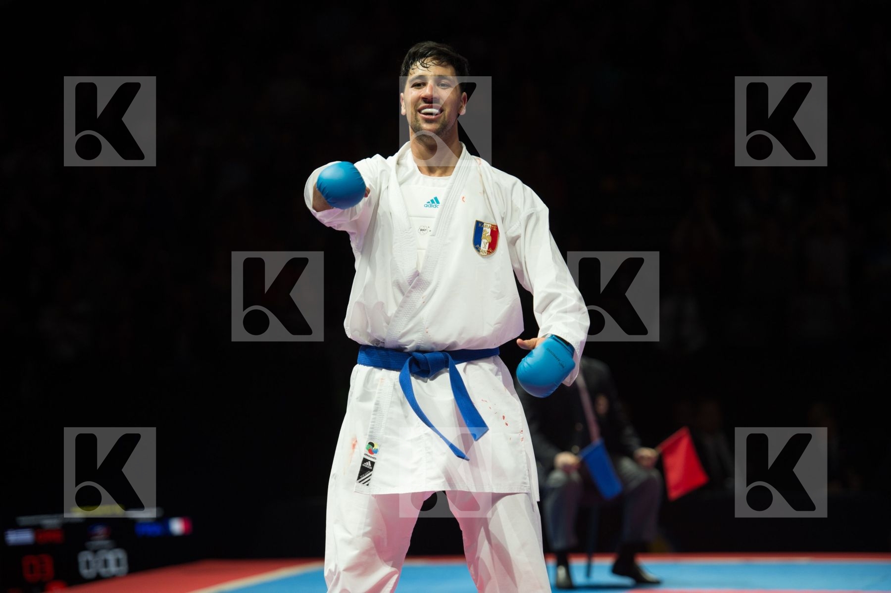 84+ Kg Bendiab Salim france Greece kumite Male margaritopoulos s