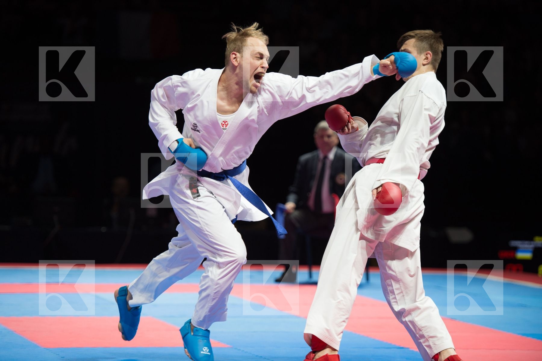 -84 Kg Bitsch Noah Chobotar Valeri Germany kumite Male semi-fina