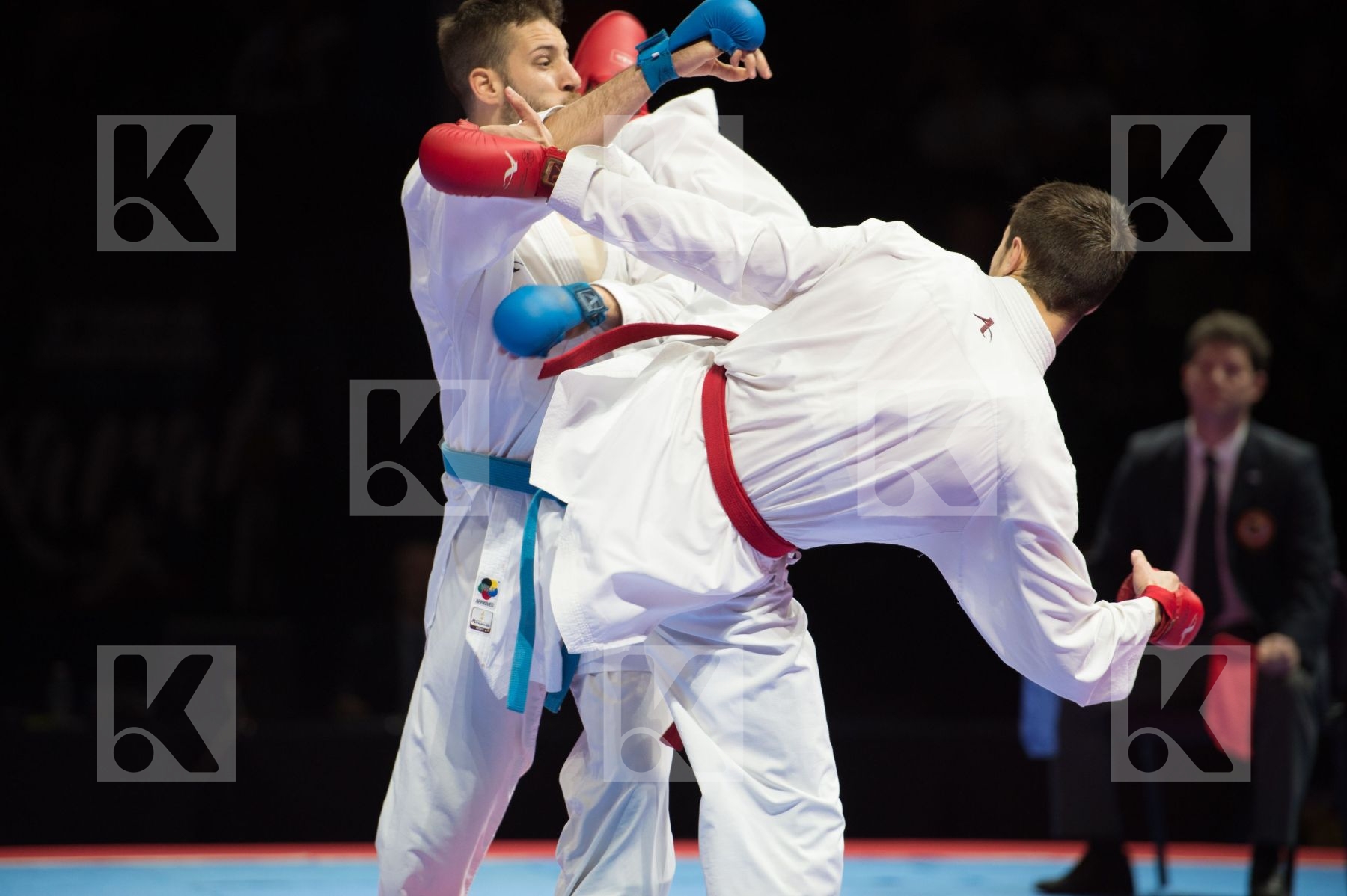 -84 Kg Greece kumite Male Mijalkovic Uros semi-final Serbia Tzan