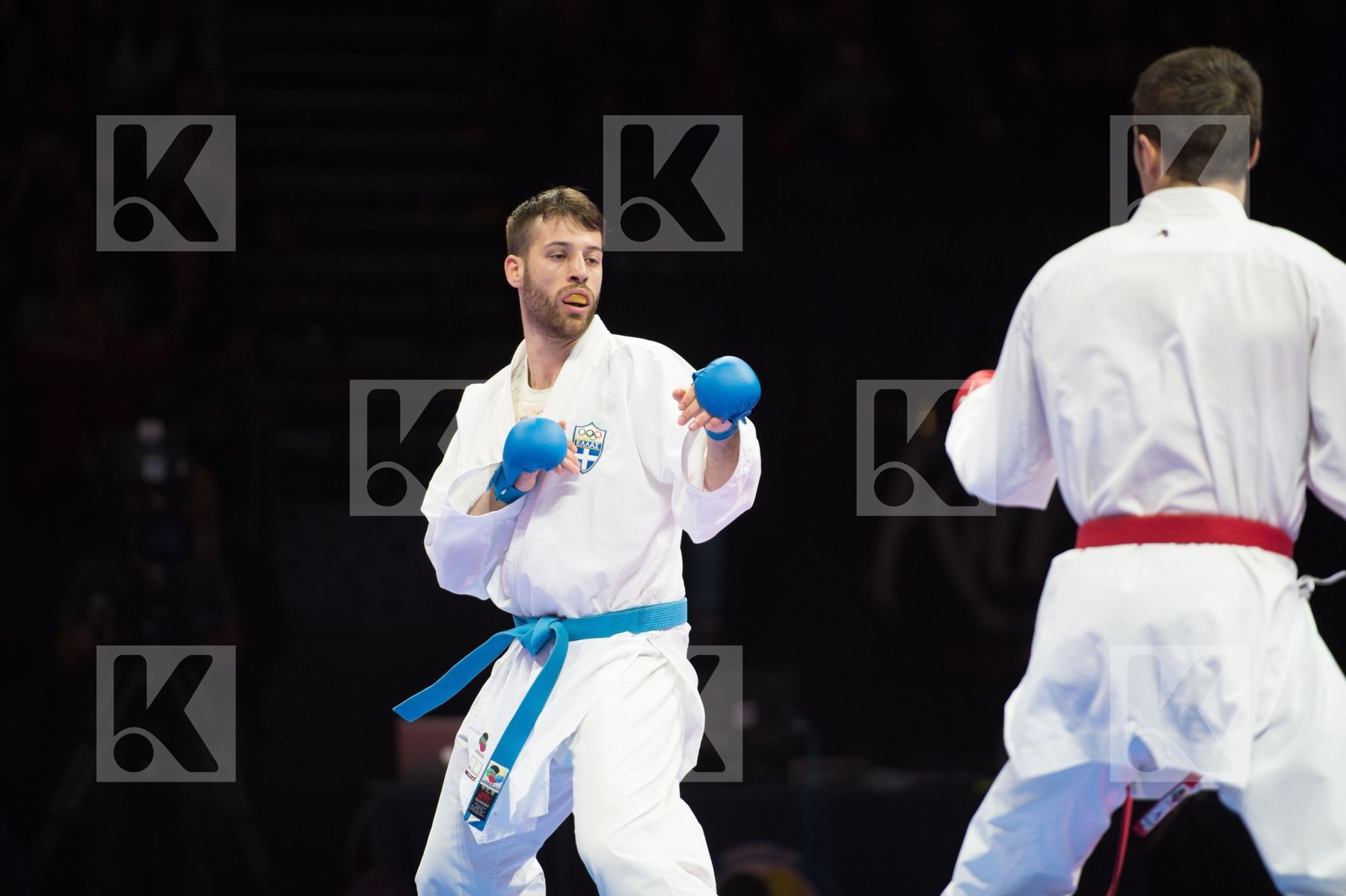 -84 Kg Greece kumite Male Mijalkovic Uros semi-final Serbia Tzan