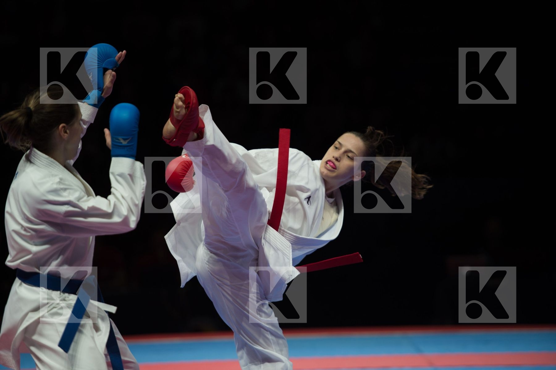 -50 Kg female kumite jovic anja Milivojcevic Jelena Montenegro s