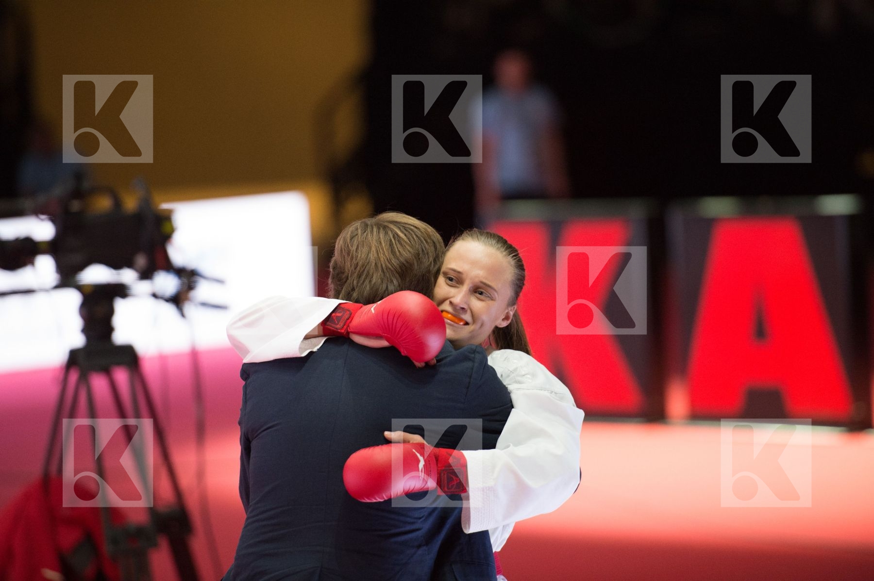 -50 Kg Austria Belarus female kumite Koulinkovitch Mariya plank