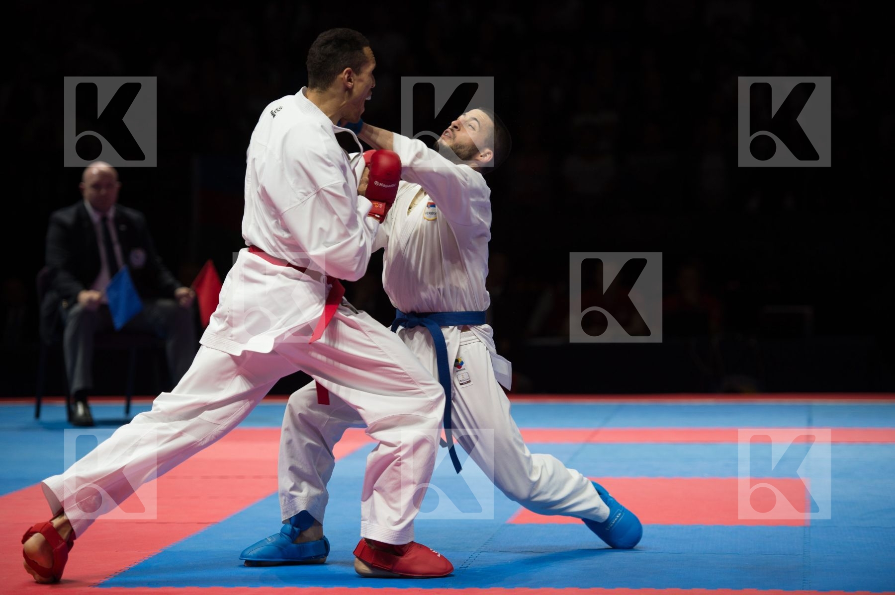 -67 Kg Hungary joksic stefan male kumite semi-final Serbia Tadis