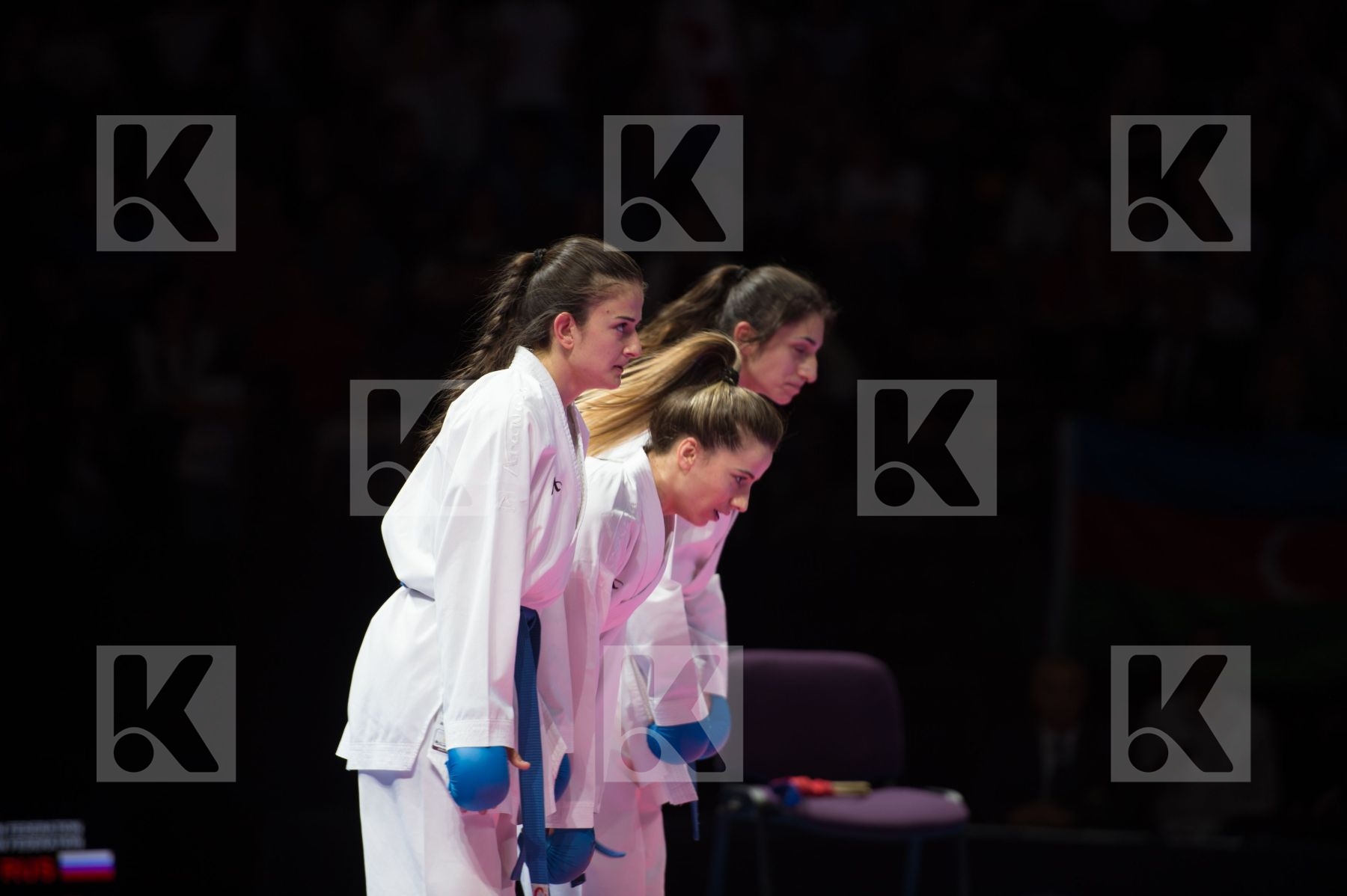 Female kumite russian federation semi-final team Turkey