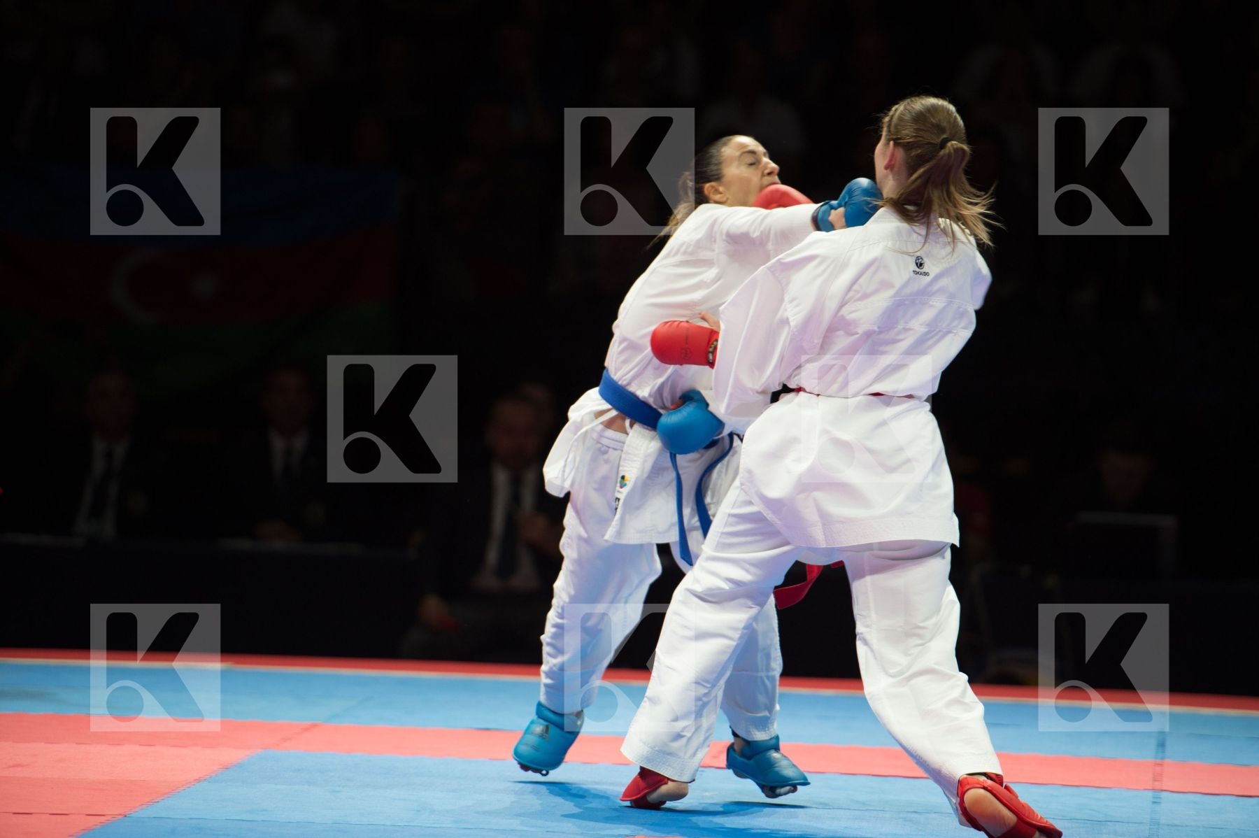Female france kumite semi-final Switzerland team
