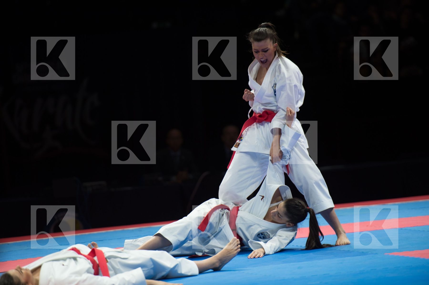 Female Greece kata semi-final team