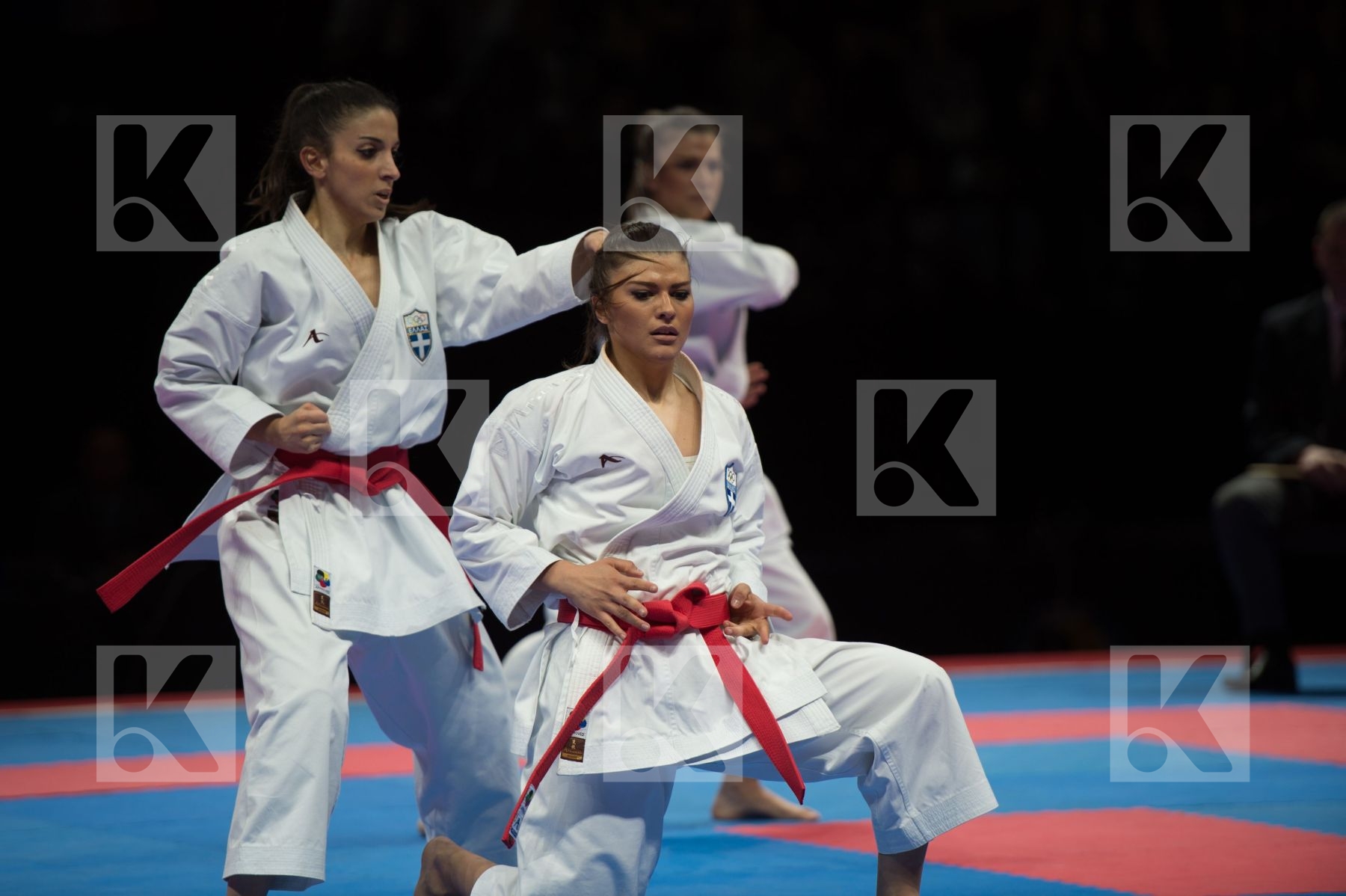 Female Greece kata semi-final team
