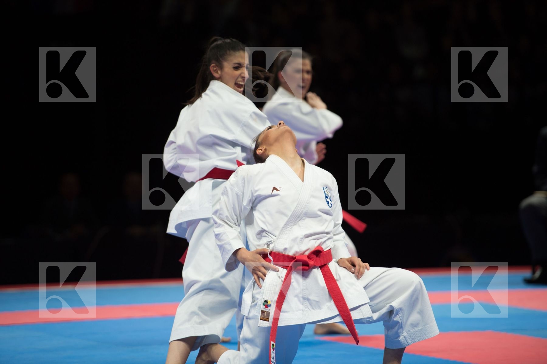Female Greece kata semi-final team
