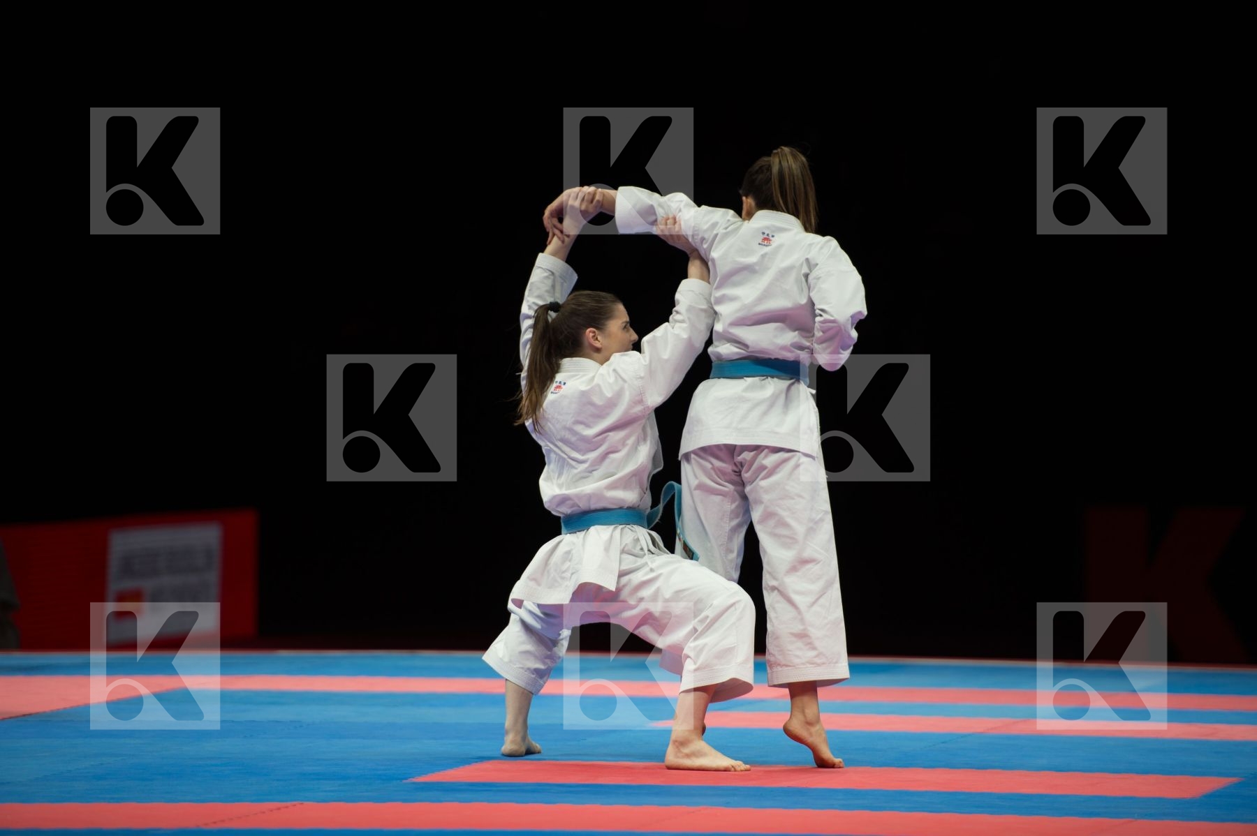 Female kata semi-final team Turkey