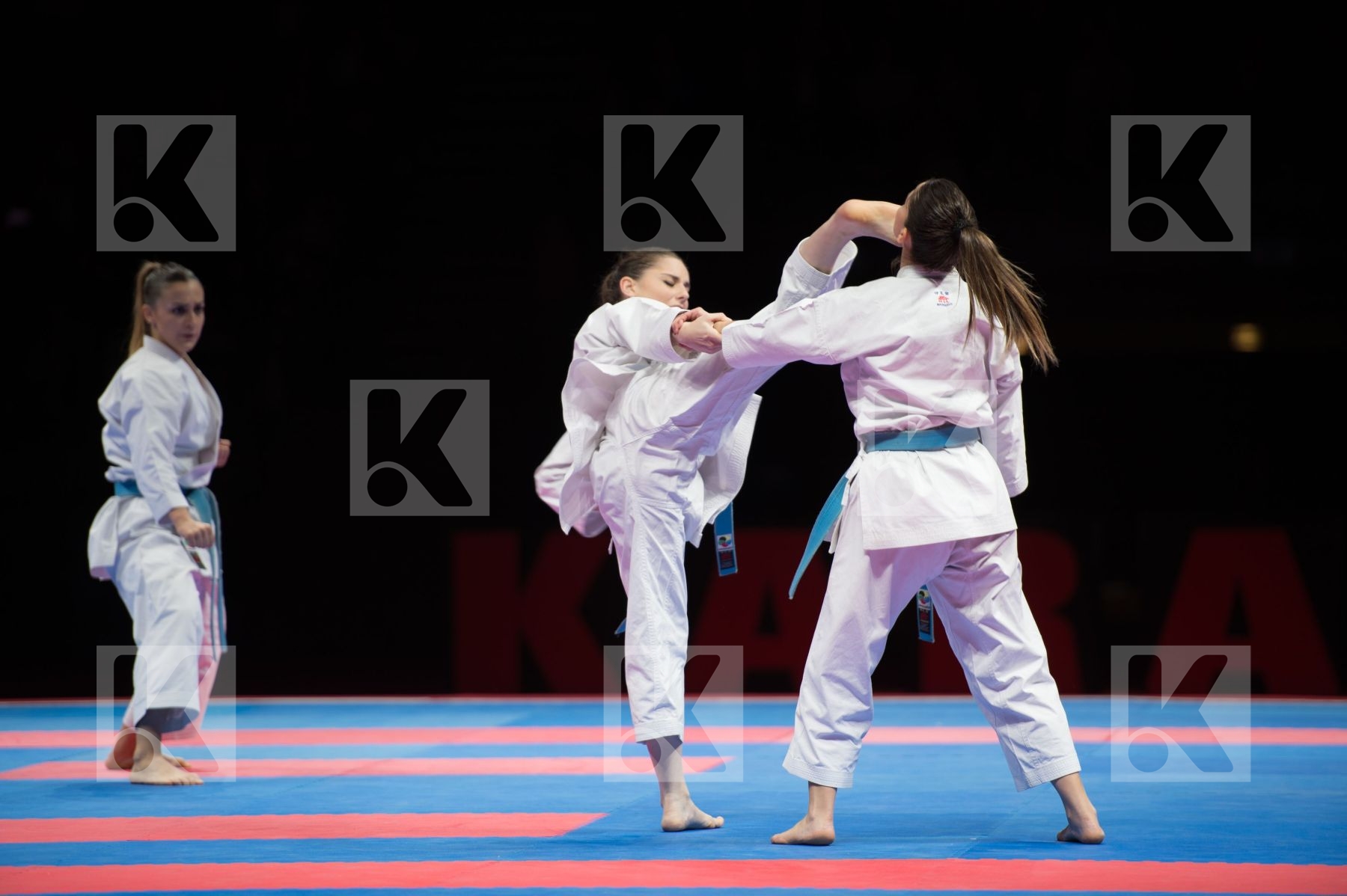 Female kata semi-final team Turkey