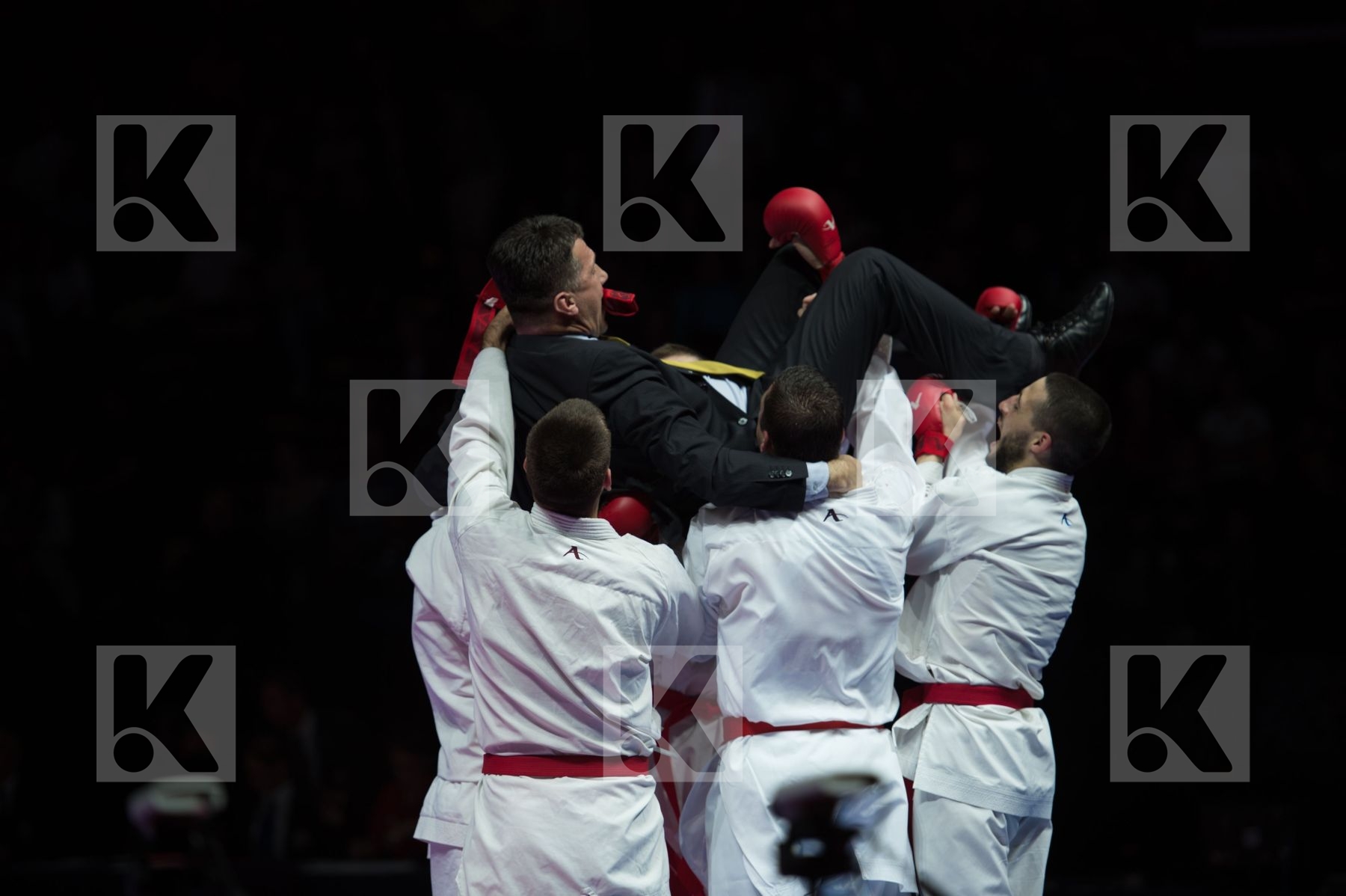 kumite Male netherlands semi-final Serbia team