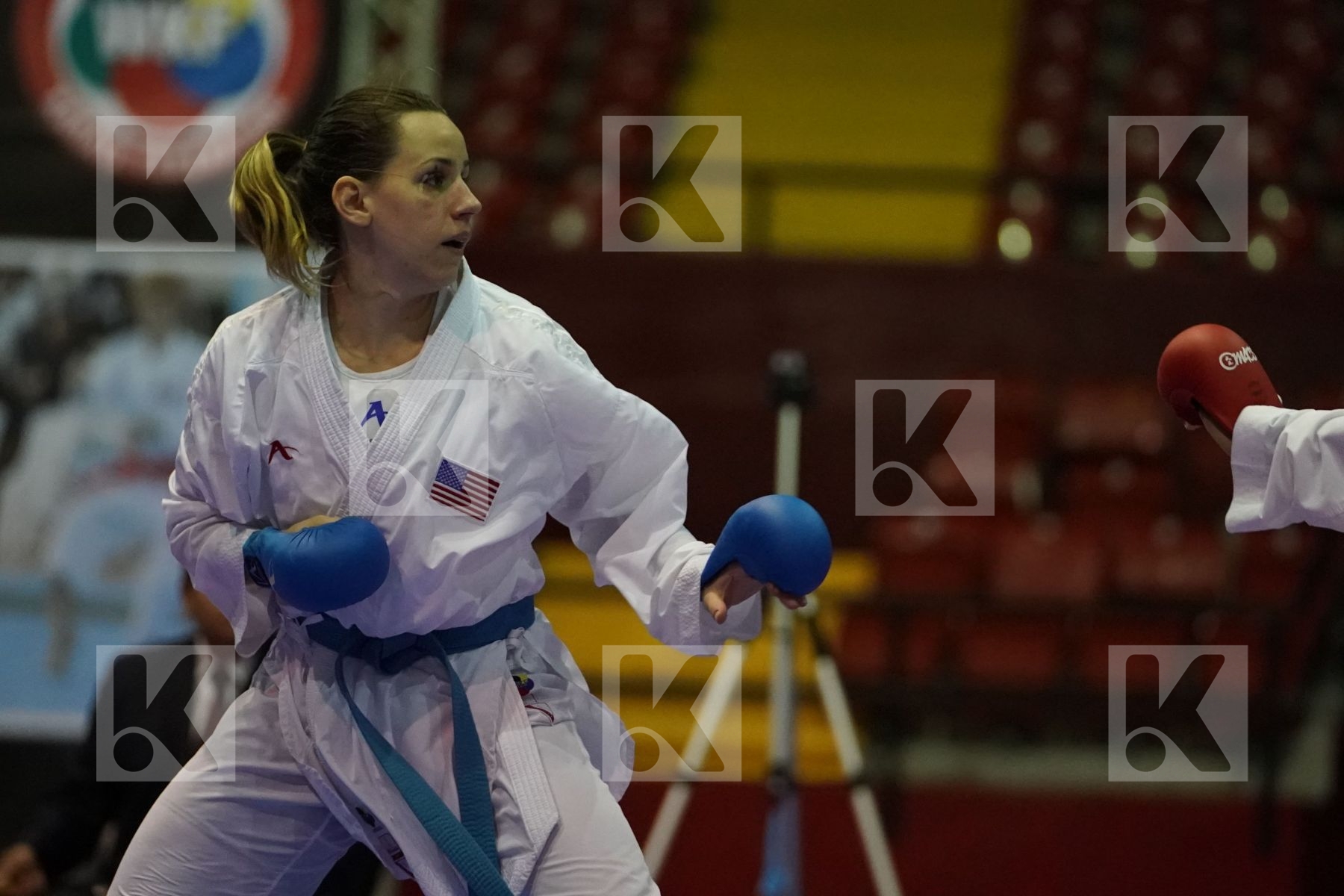 MOLINA OMAIRA (VENEZUELA) vs WASOWICZ MAYA (USA) in Senior Kumite 84+ Kg - Final bout