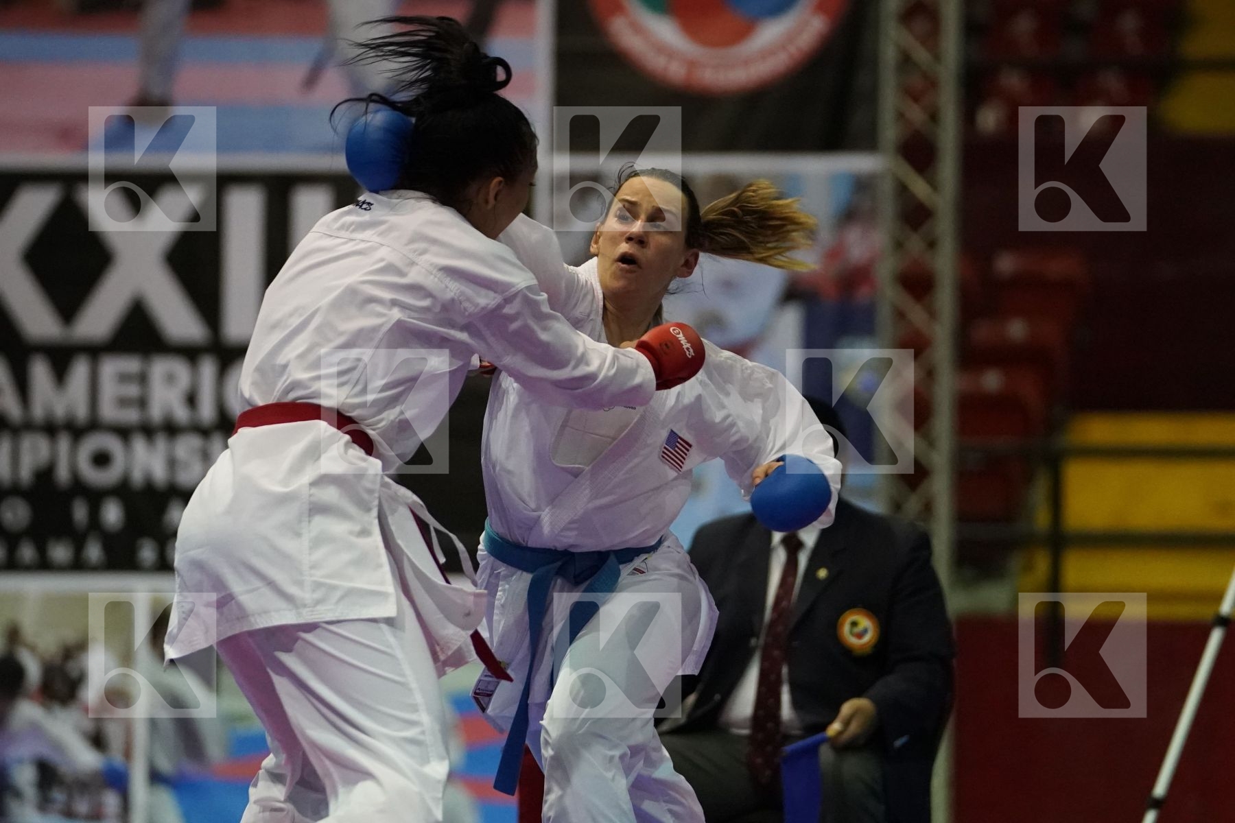 MOLINA OMAIRA (VENEZUELA) vs WASOWICZ MAYA (USA) in Senior Kumite 84+ Kg - Final bout